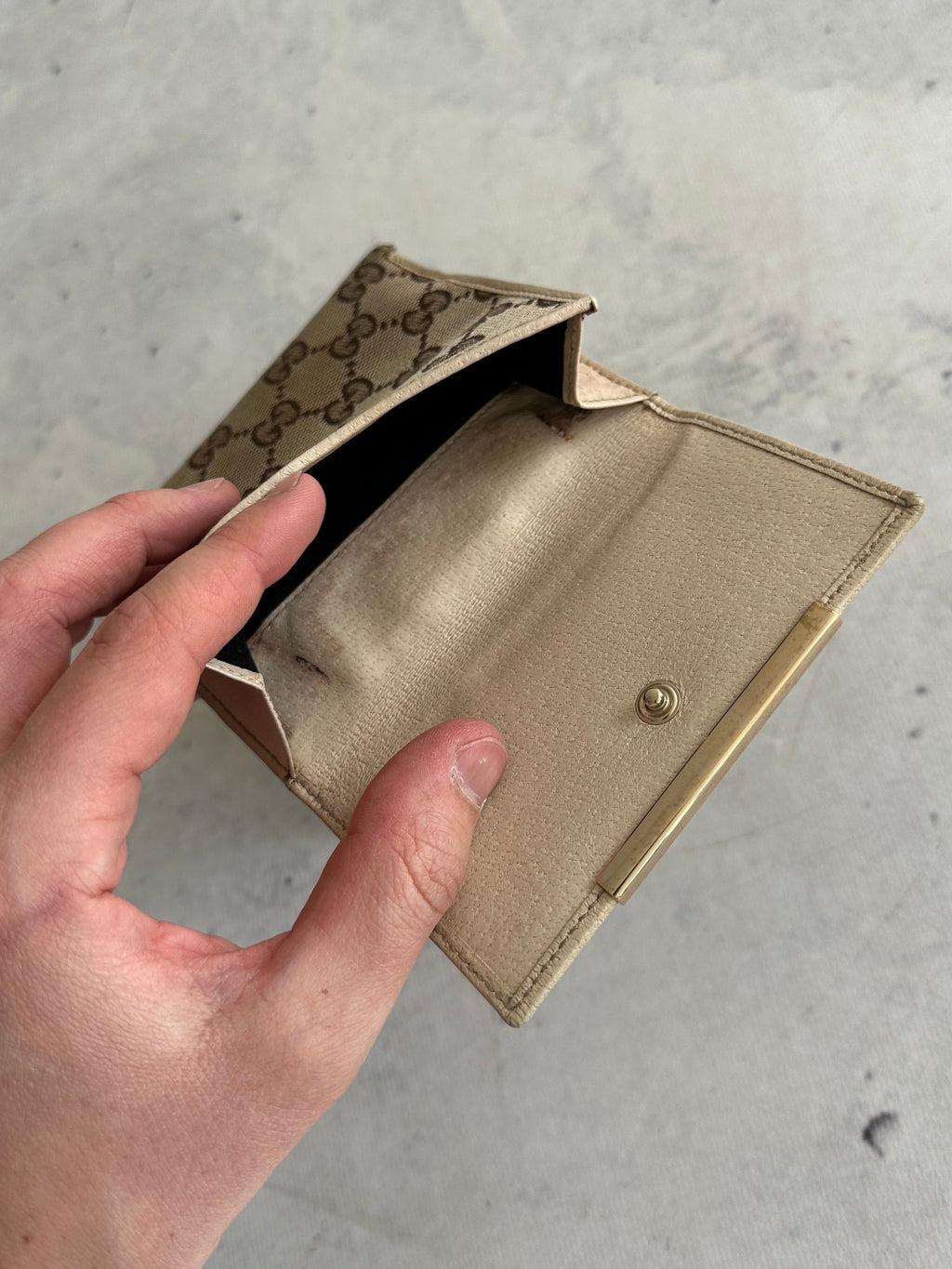 Vintage Gucci GG Canvas Wallet (One Size)
