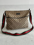 00's Gucci GG Monogram Crossbody / Messenger Bag (One Size)