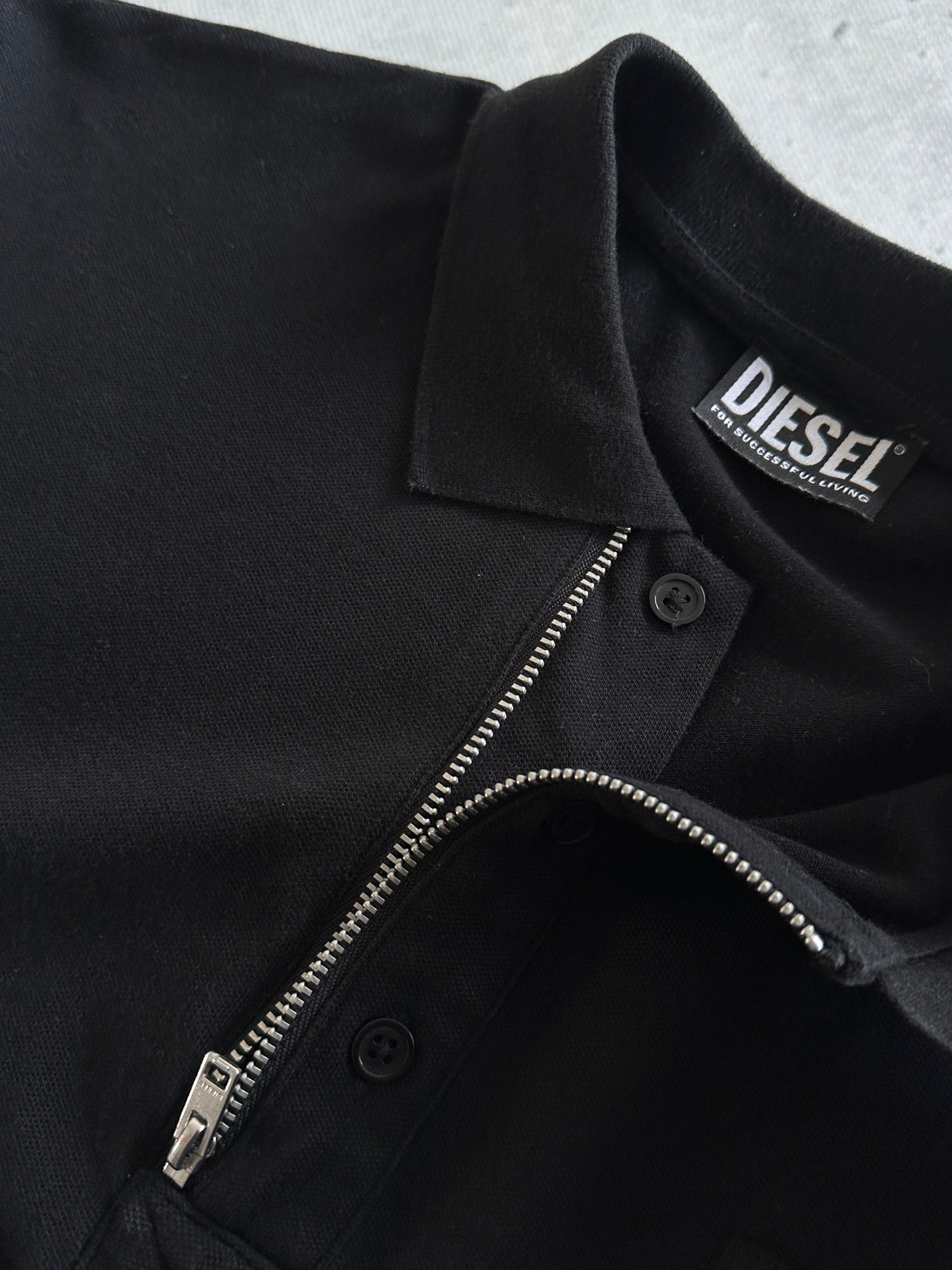 Diesel 1/4 Zip Polo Shirt (M)