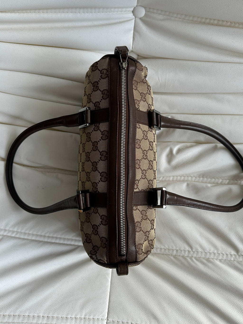 Vintage Gucci GG Canvas Mini Boston Bag (One Size)