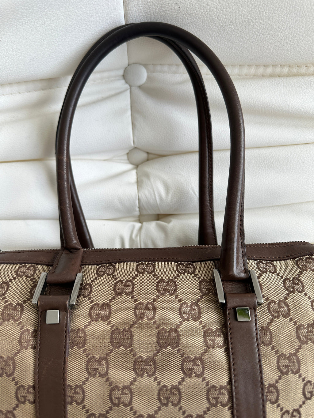 Vintage Gucci GG Canvas Mini Boston Bag (One Size)