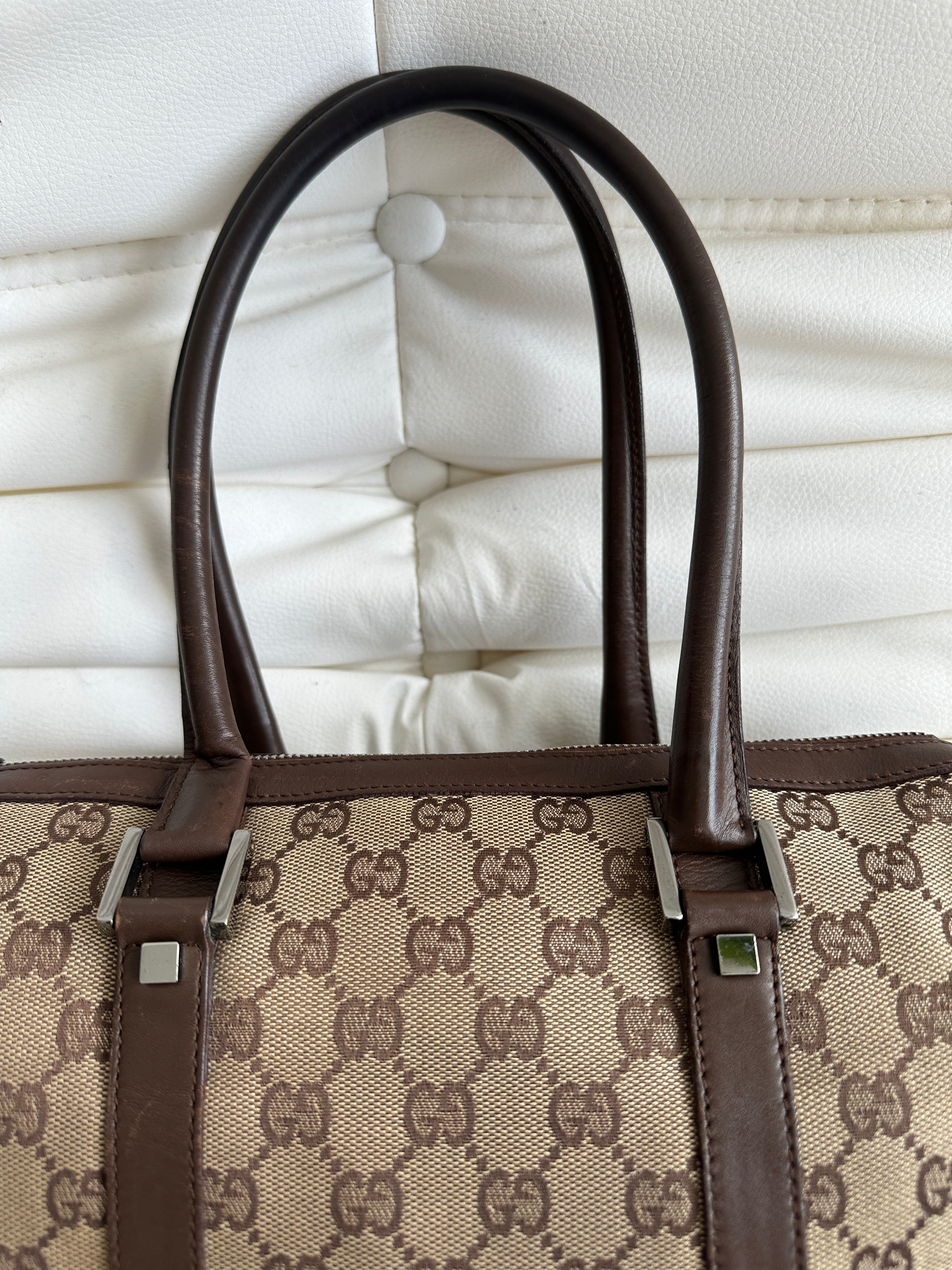 Vintage Gucci GG Canvas Mini Boston Bag (One Size)