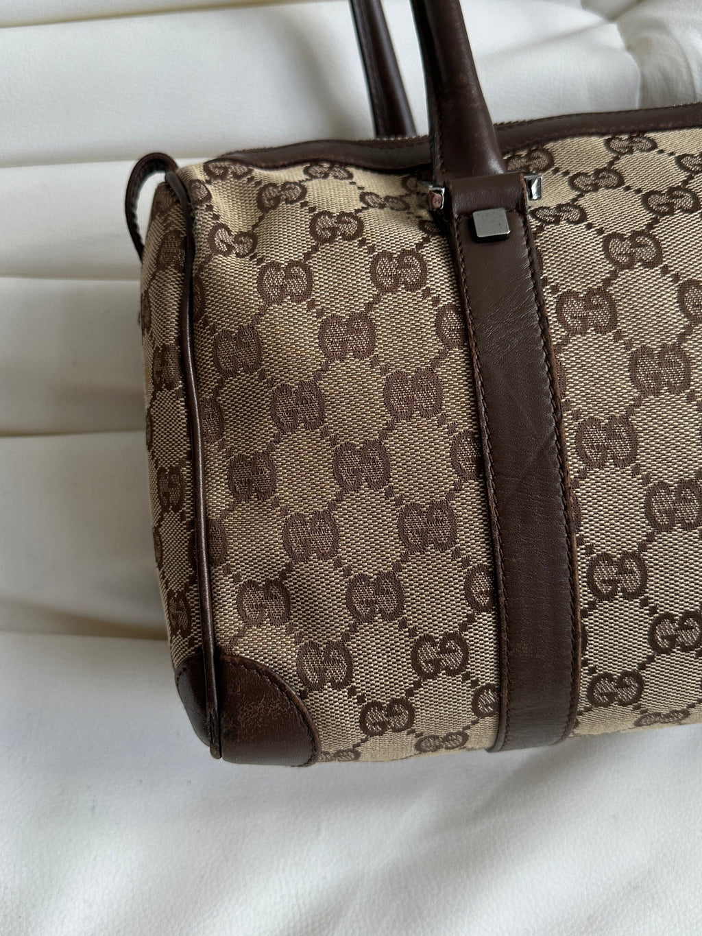 Vintage Gucci GG Canvas Mini Boston Bag (One Size)