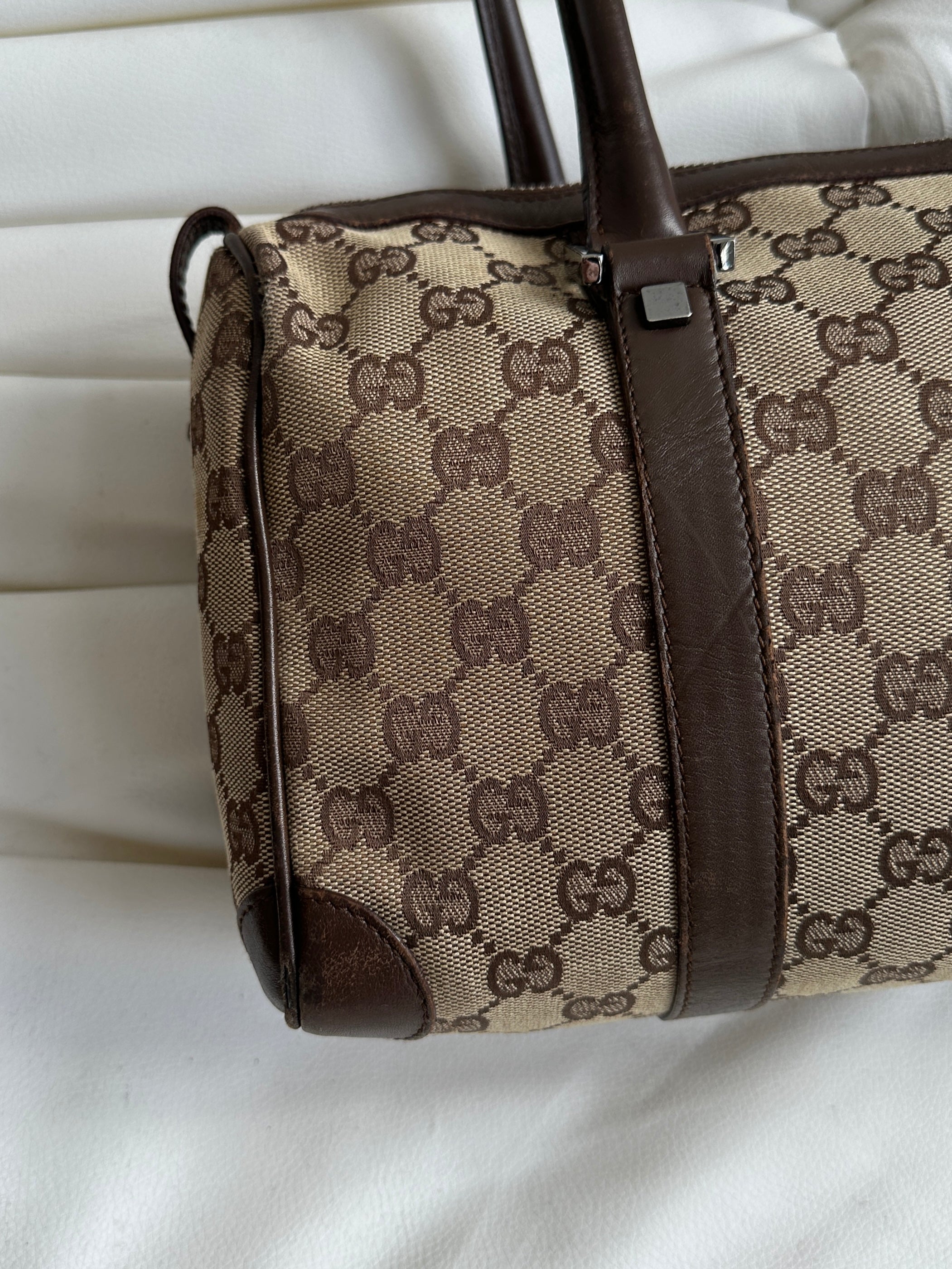 Vintage Gucci GG Canvas Mini Boston Bag (One Size)