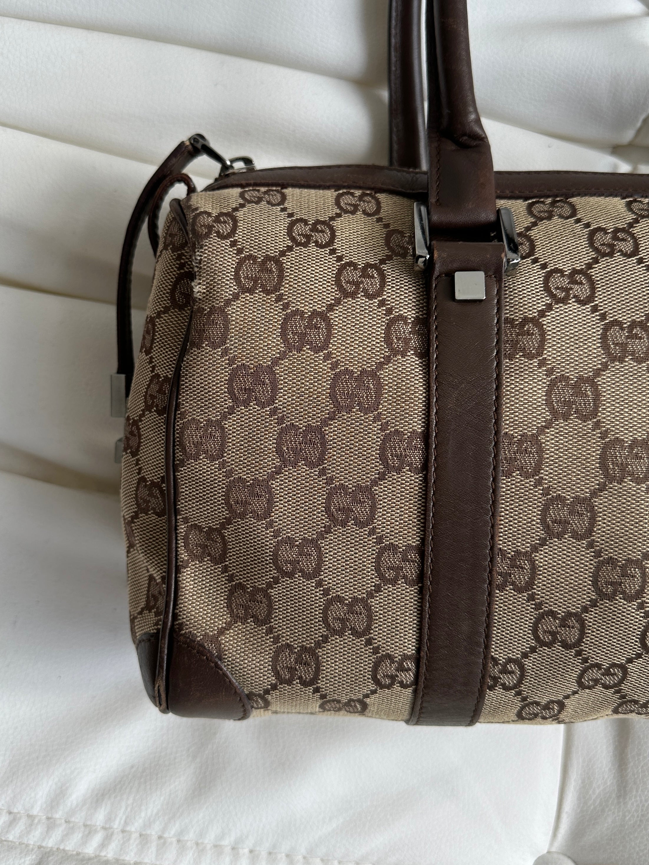 Vintage Gucci GG Canvas Mini Boston Bag (One Size)