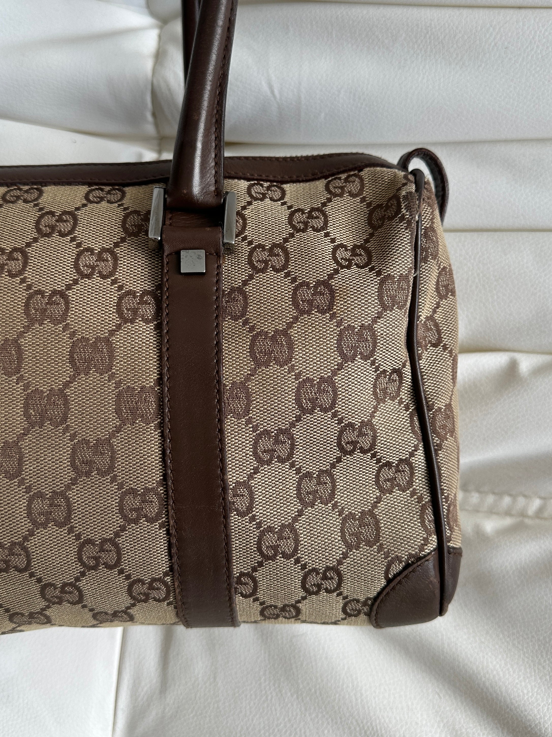 Vintage Gucci GG Canvas Mini Boston Bag (One Size)