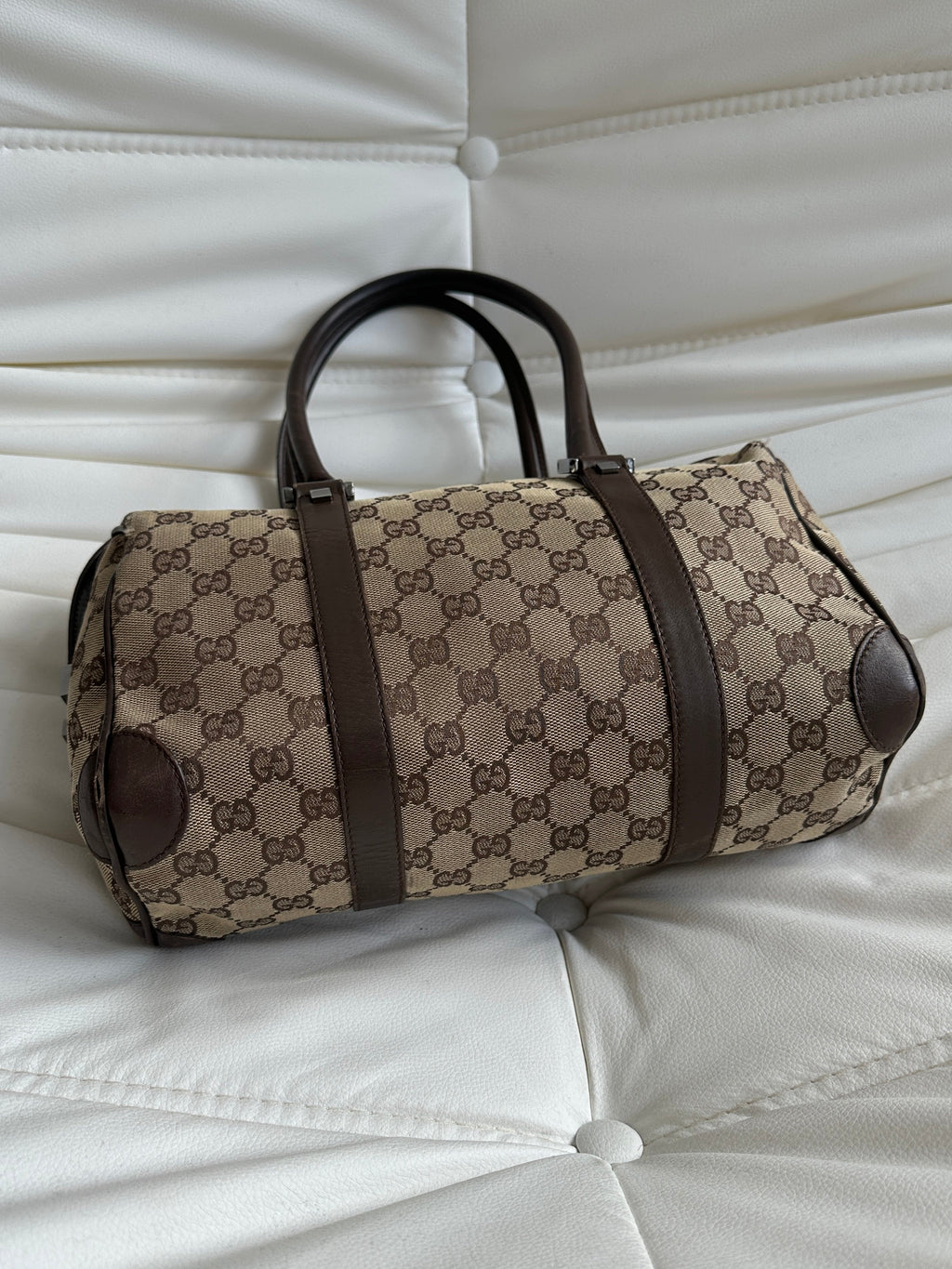 Vintage Gucci GG Canvas Mini Boston Bag (One Size)