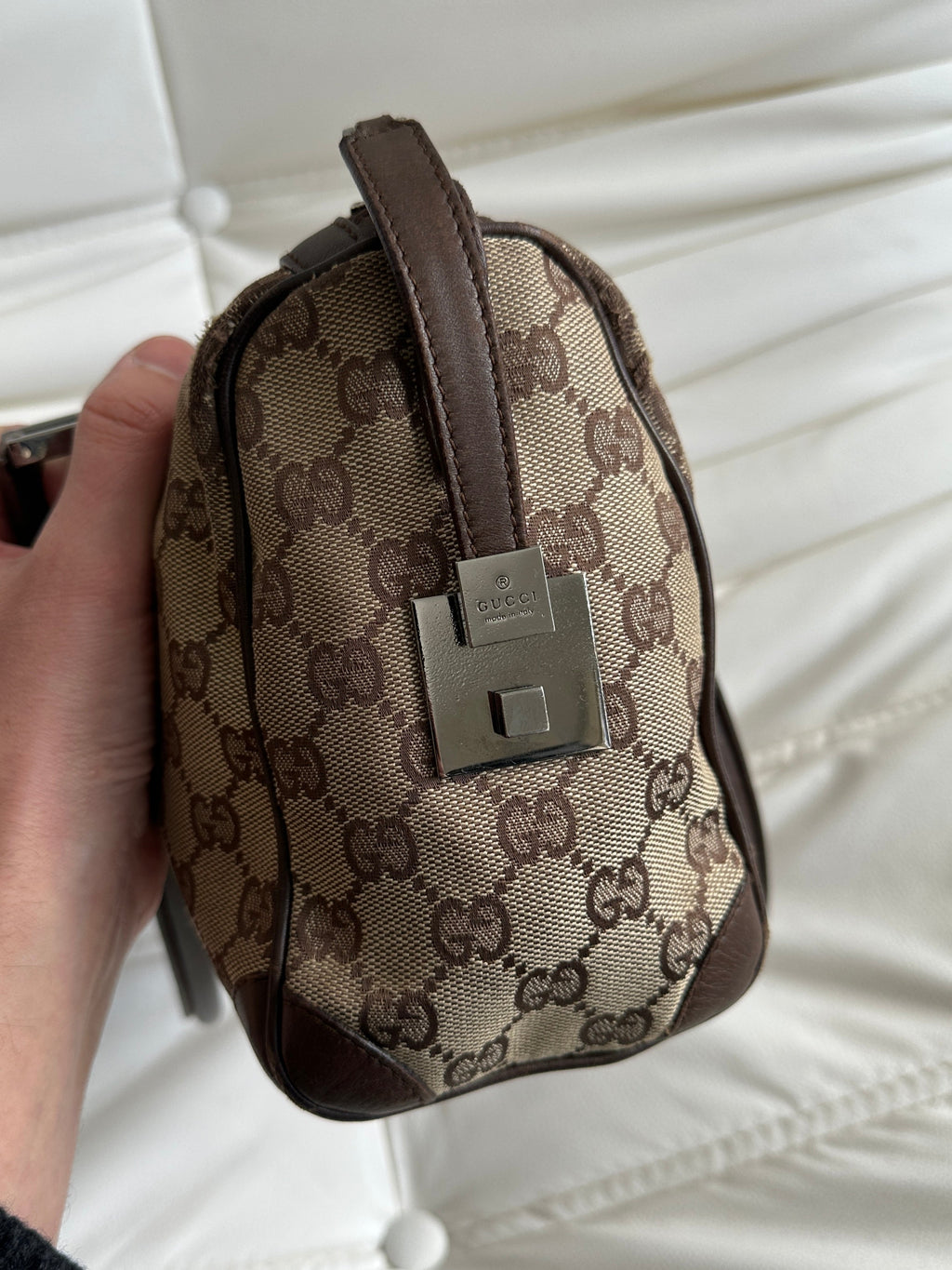 Vintage Gucci GG Canvas Mini Boston Bag (One Size)
