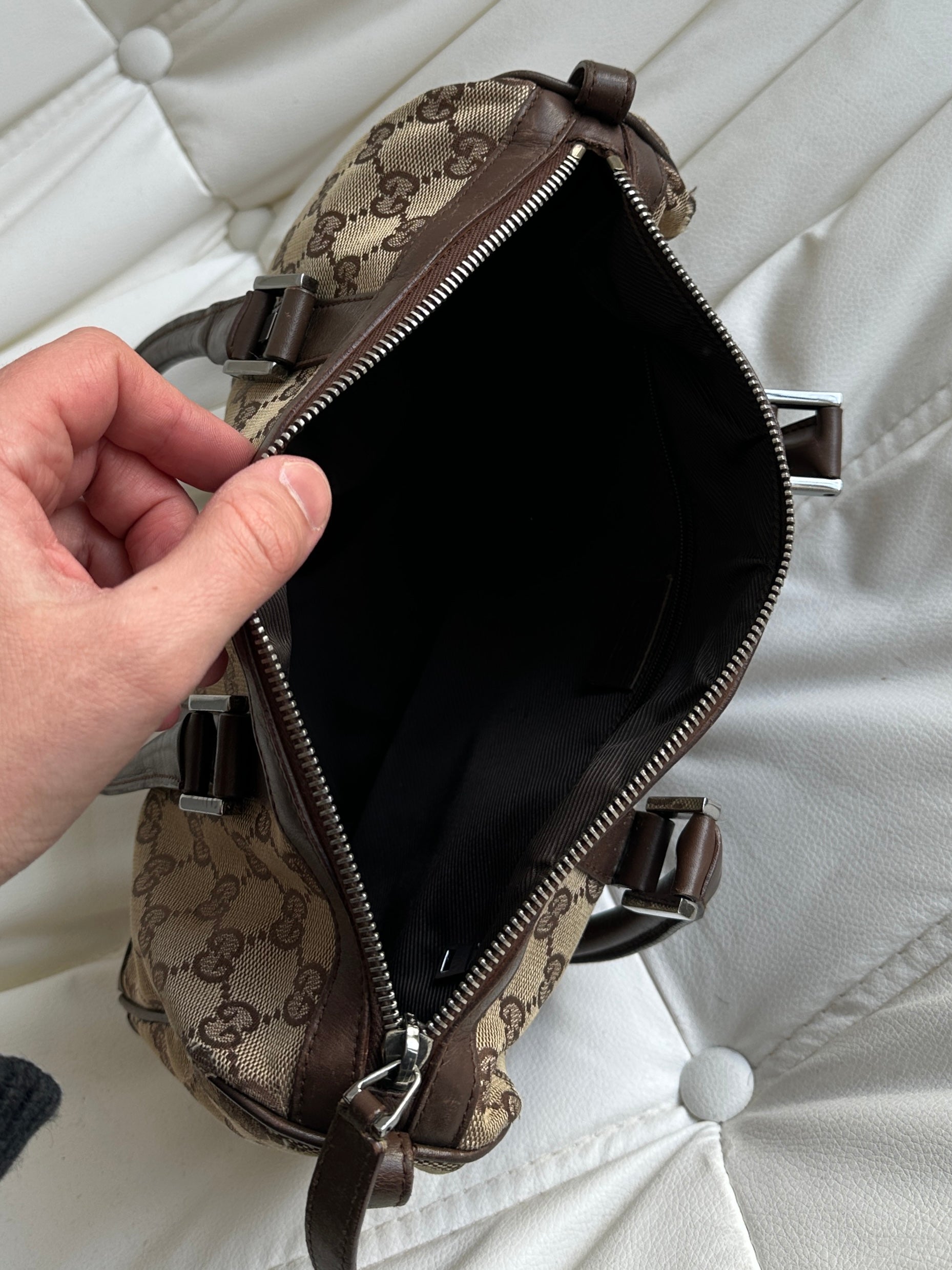 Vintage Gucci GG Canvas Mini Boston Bag (One Size)