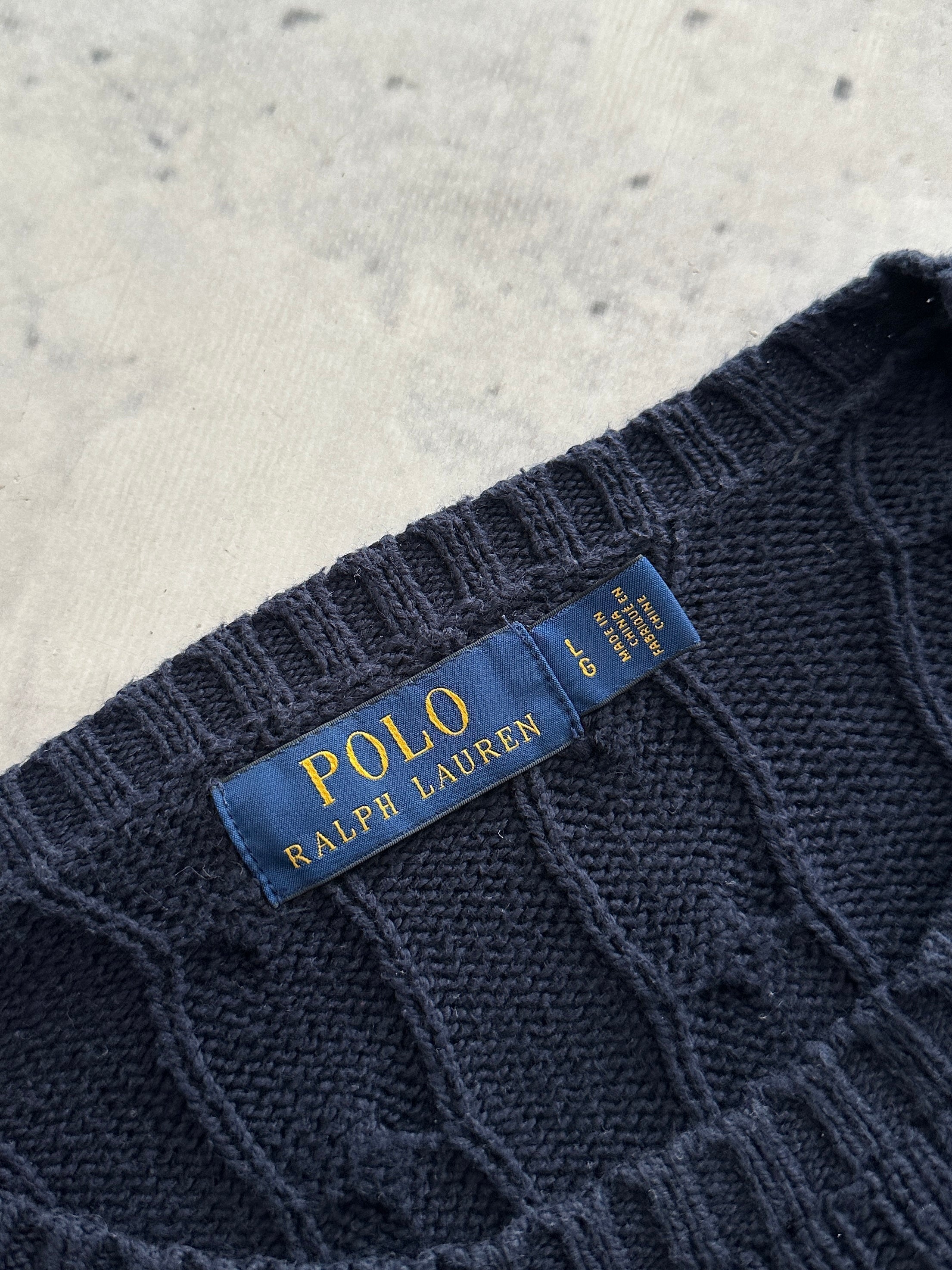 Ralph Lauren Cable Knit Crewneck Jumper (L)