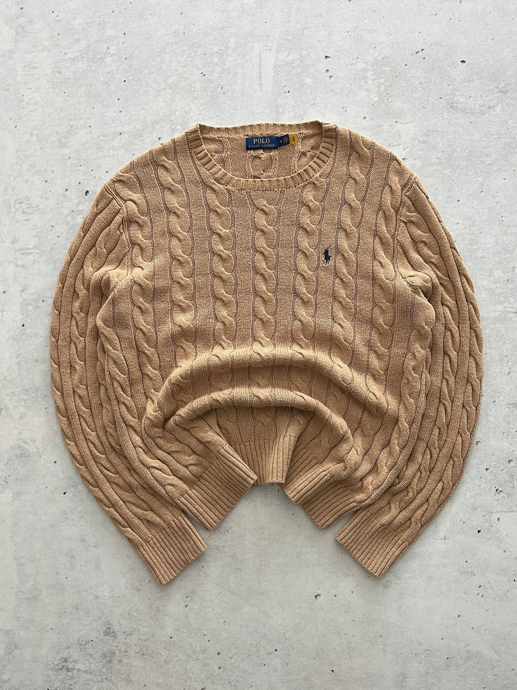 Ralph Lauren Cable Knit Crewneck Jumper (L)