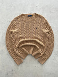 Ralph Lauren Cable Knit Crewneck Jumper (L)