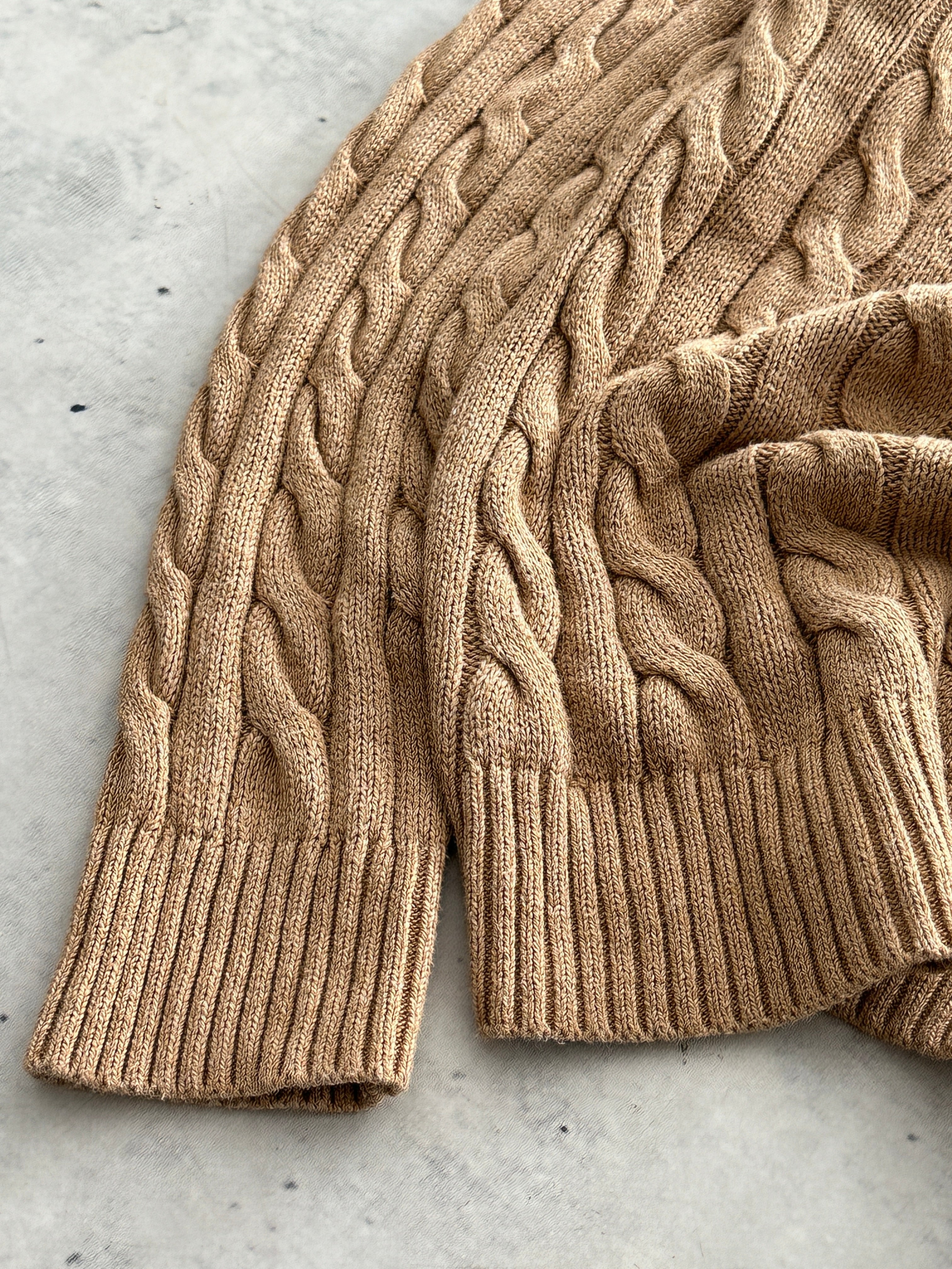 Ralph Lauren Cable Knit Crewneck Jumper (L)