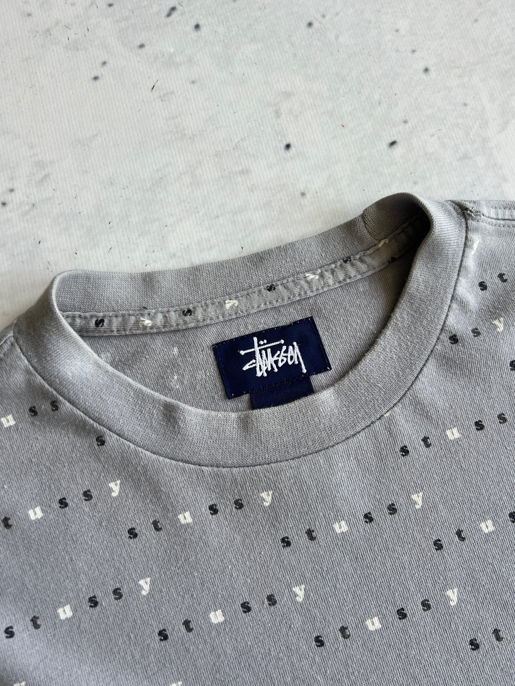 Stussy Repeat Spell Out T Shirt (S)
