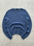 Ralph Lauren Crewneck Cable Knit Jumper (L)