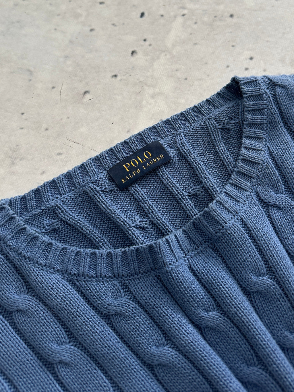 Ralph Lauren Crewneck Cable Knit Jumper (L)