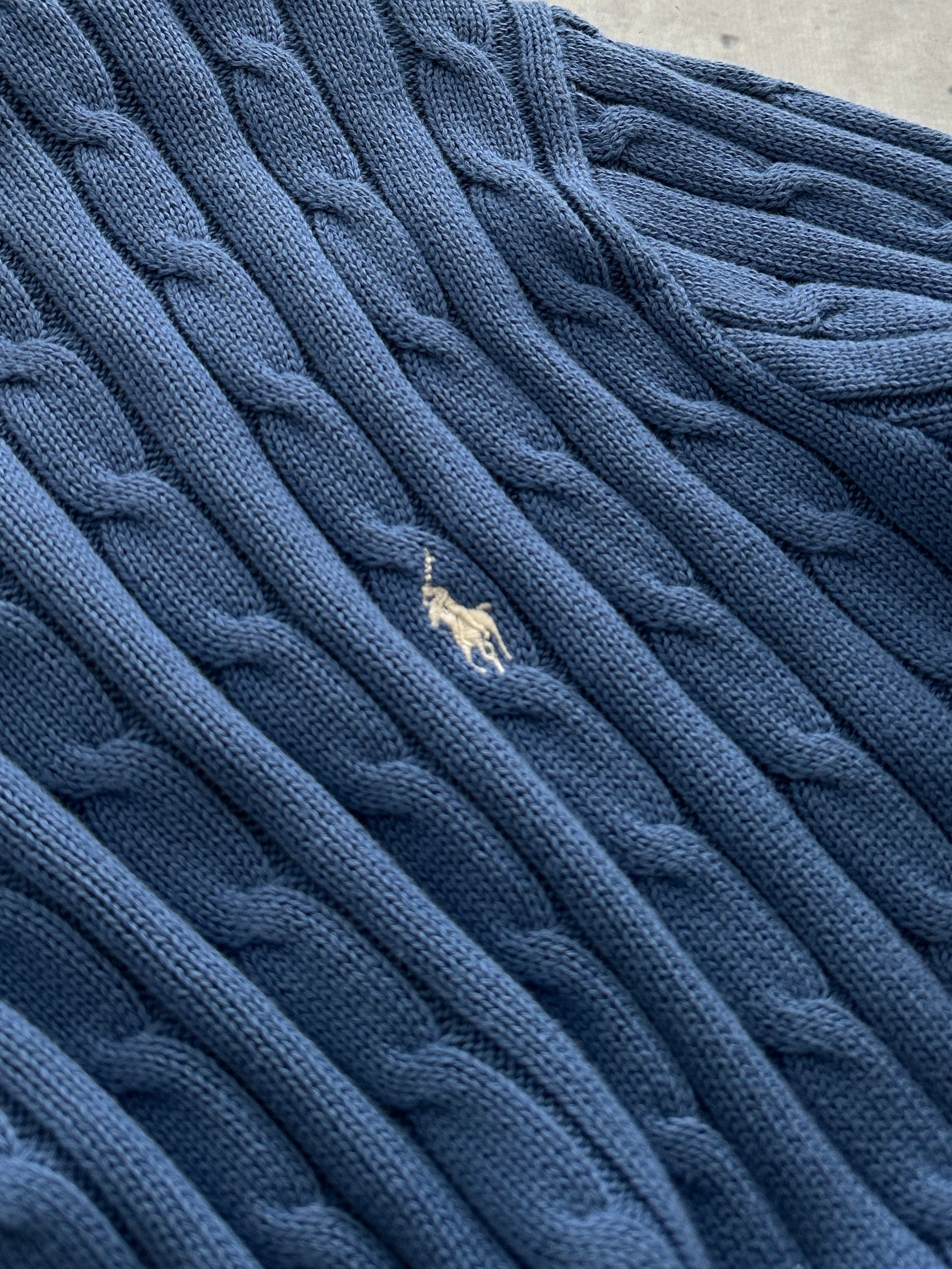 Ralph Lauren Crewneck Cable Knit Jumper (L)