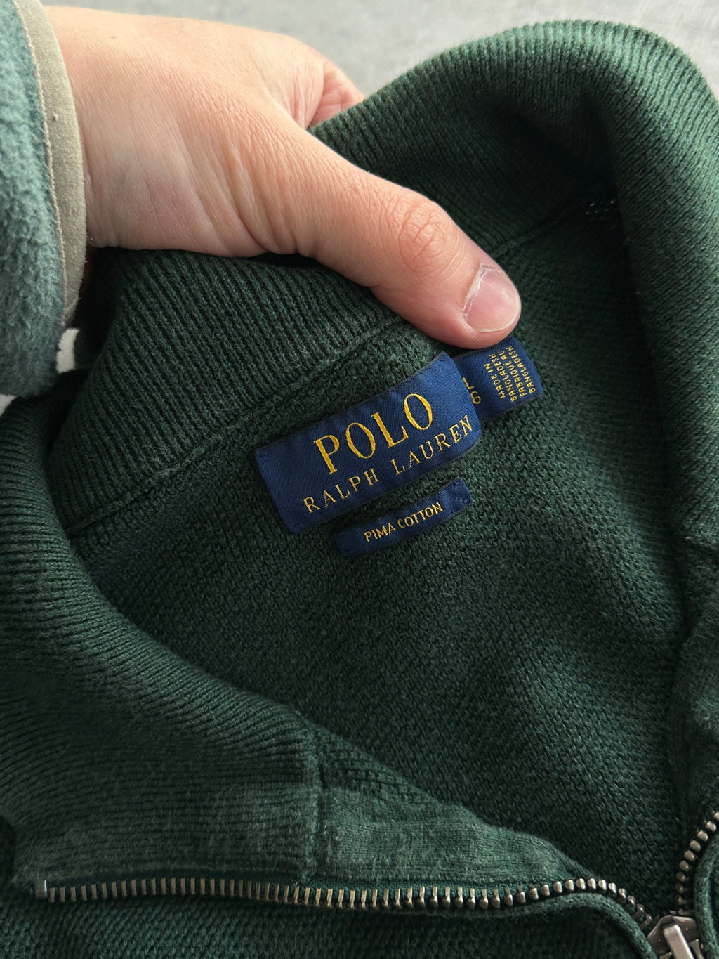 Ralph Lauren 1/4 Zip Pullover Jumper (L)