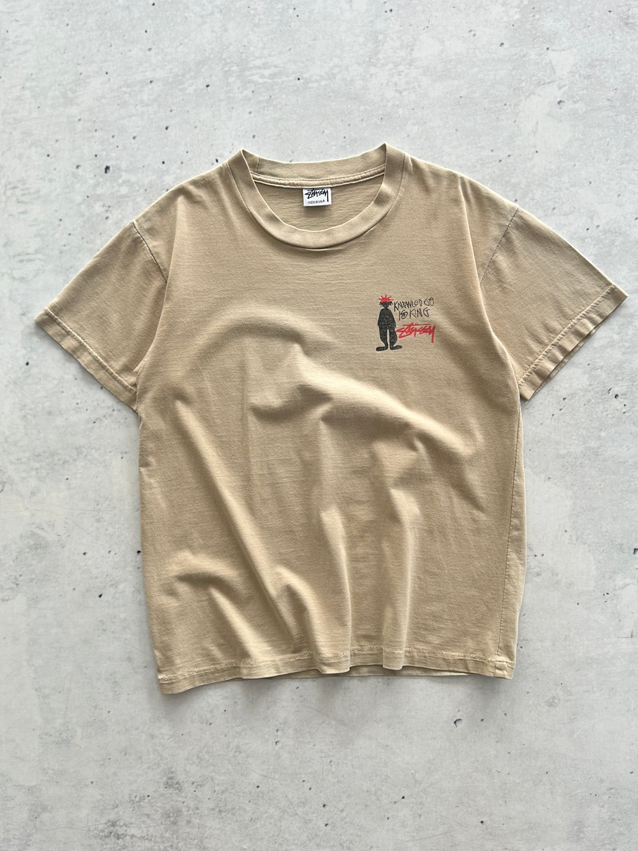 90's Stussy Knowledge is King T Shirt (XS)