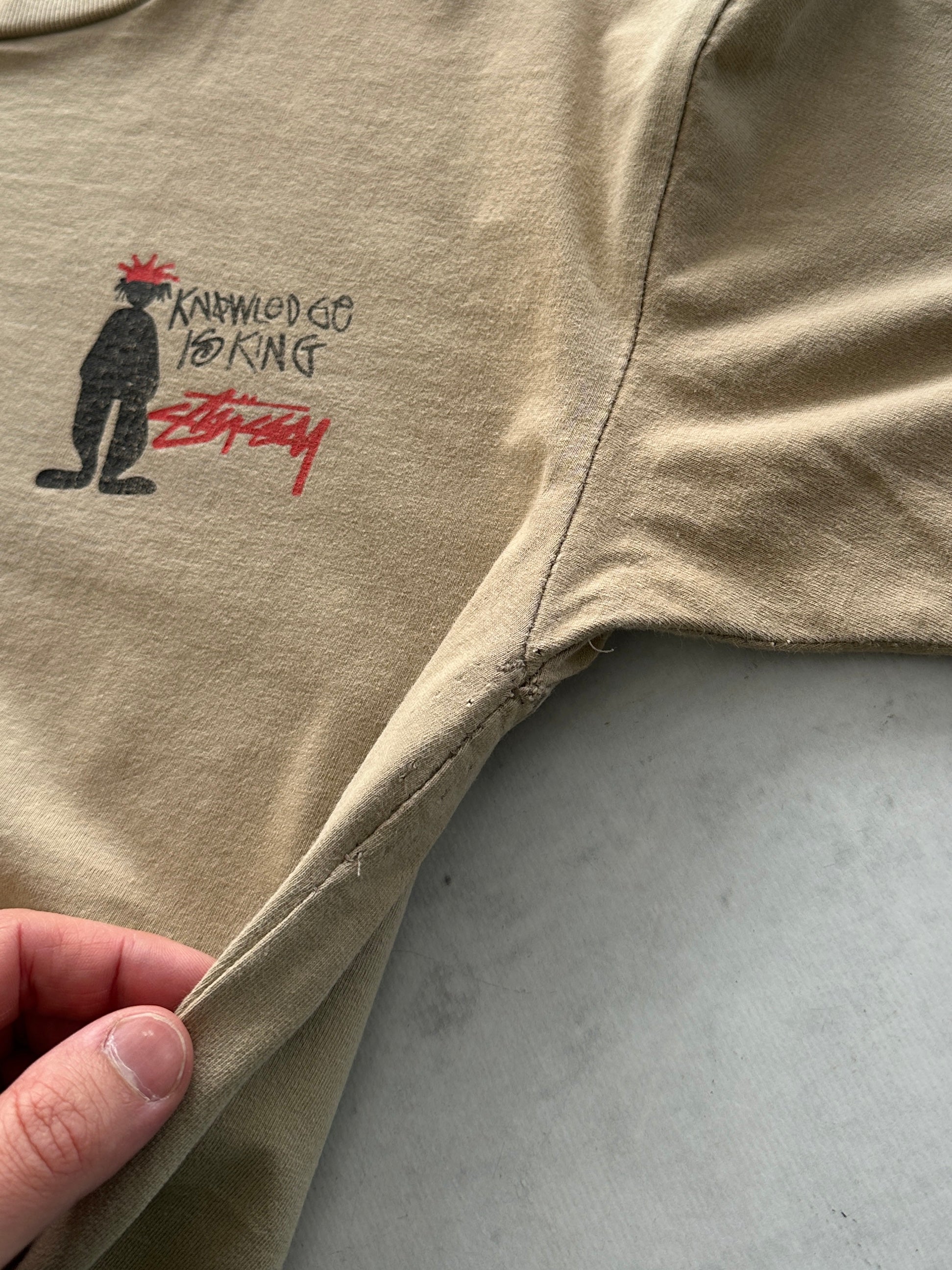 90's Stussy Knowledge is King T Shirt (XS)