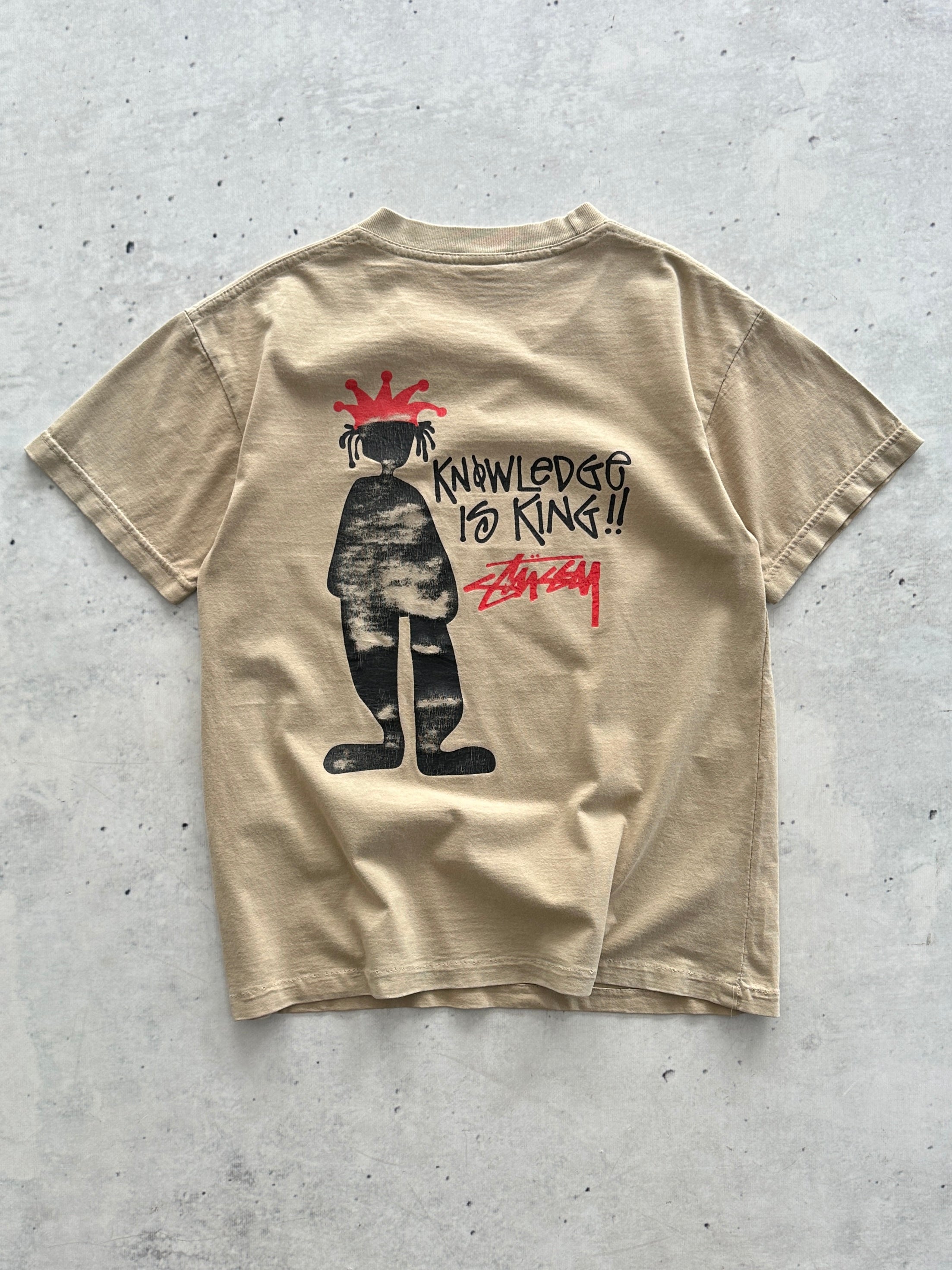 90's Stussy Knowledge is King T Shirt (XS)