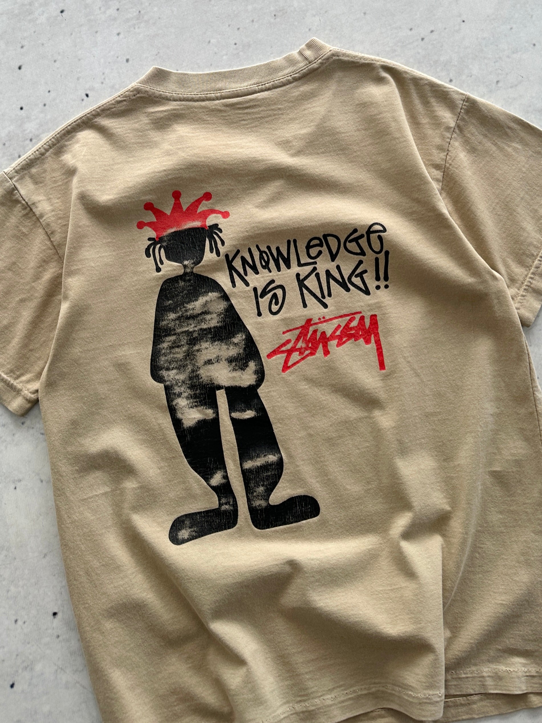 90's Stussy Knowledge is King T Shirt (XS)