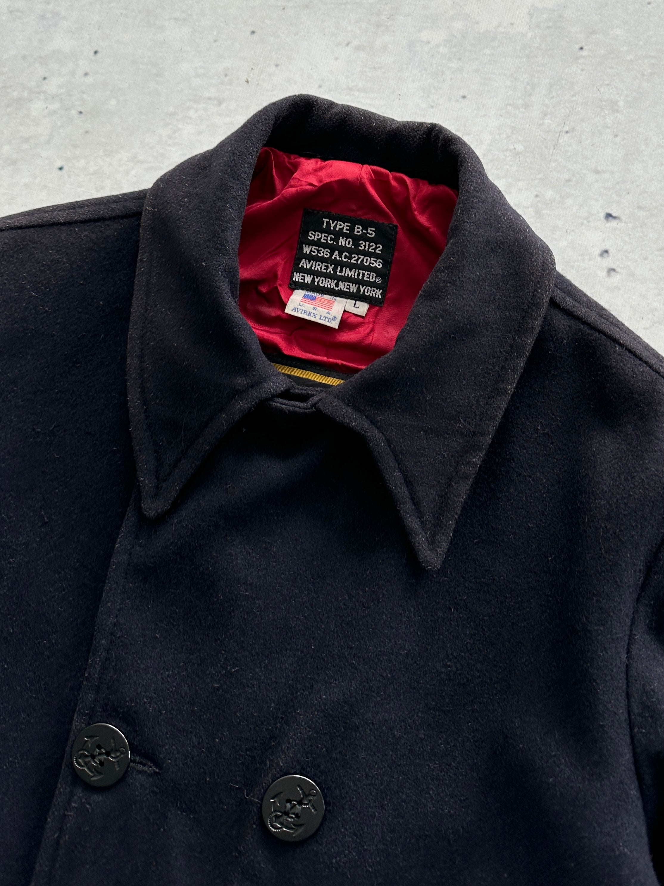 Vintage Avirex USA Type B-5 Pea Coat (L)