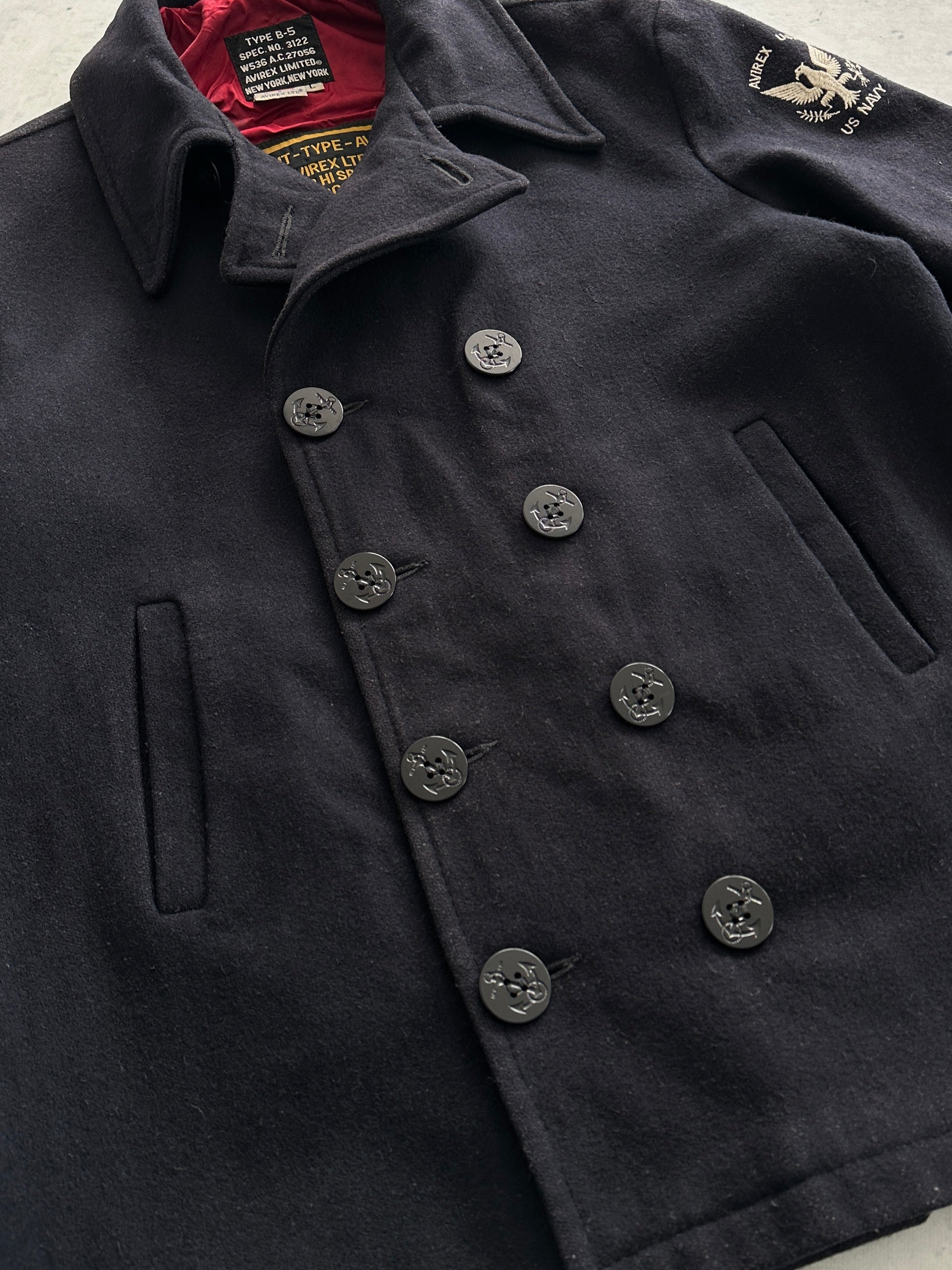 Vintage Avirex USA Type B-5 Pea Coat (L)