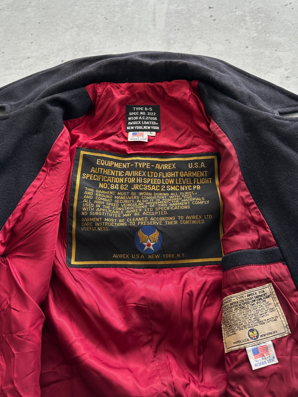 Vintage Avirex USA Type B-5 Pea Coat (L)