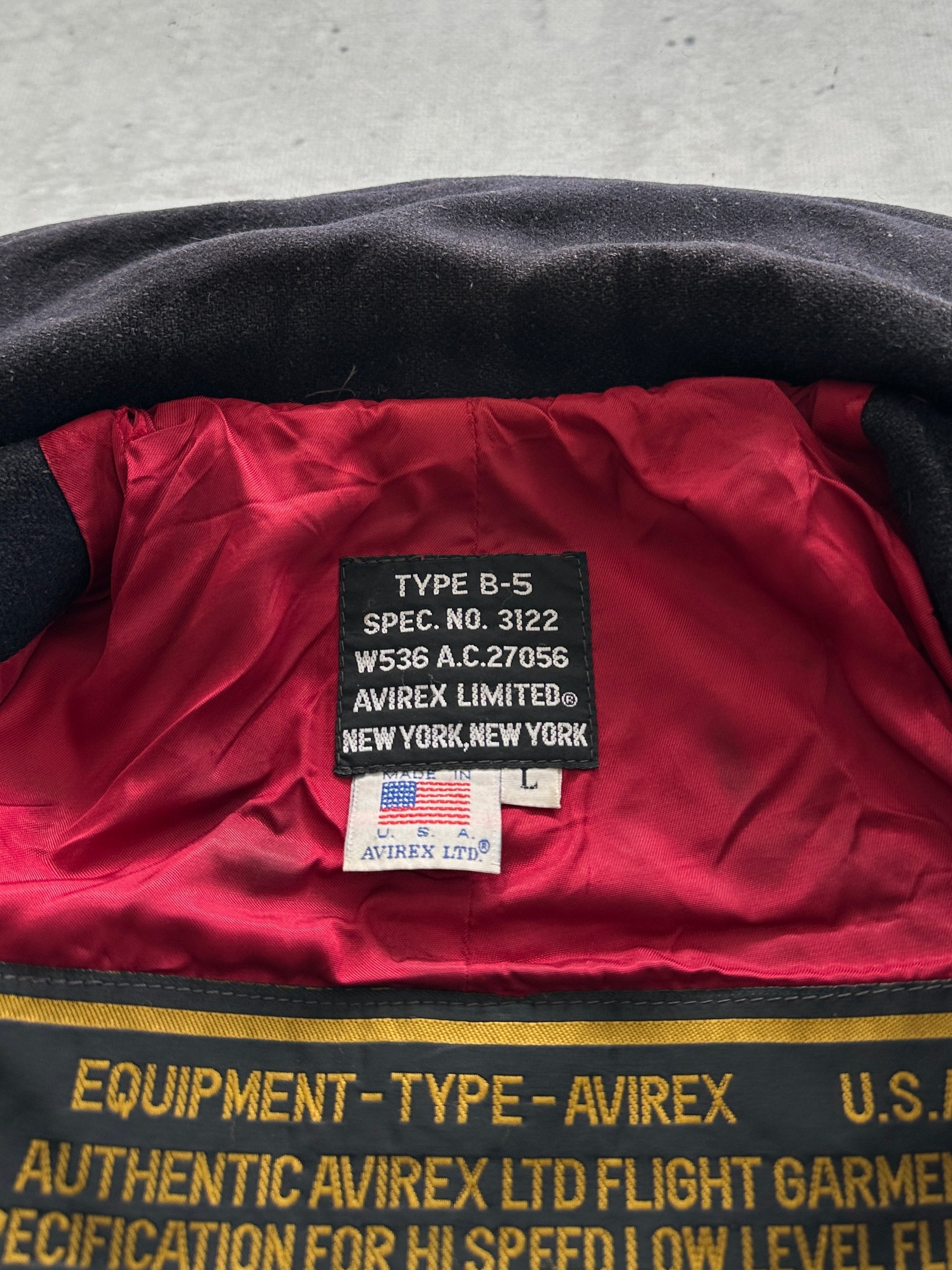 Vintage Avirex USA Type B-5 Pea Coat (L)