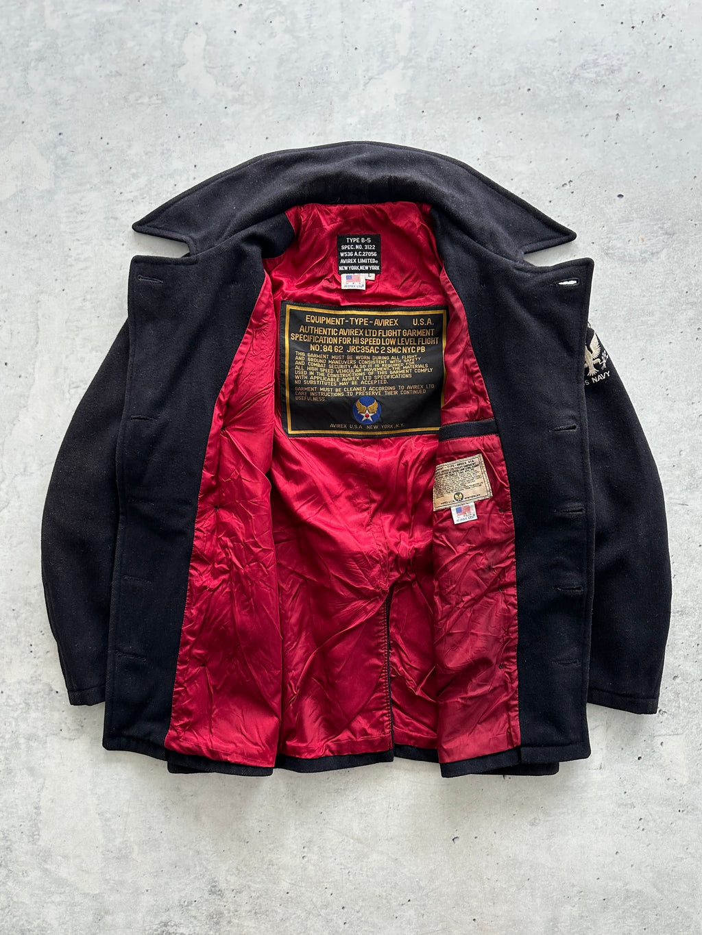 Vintage Avirex USA Type B-5 Pea Coat (L)