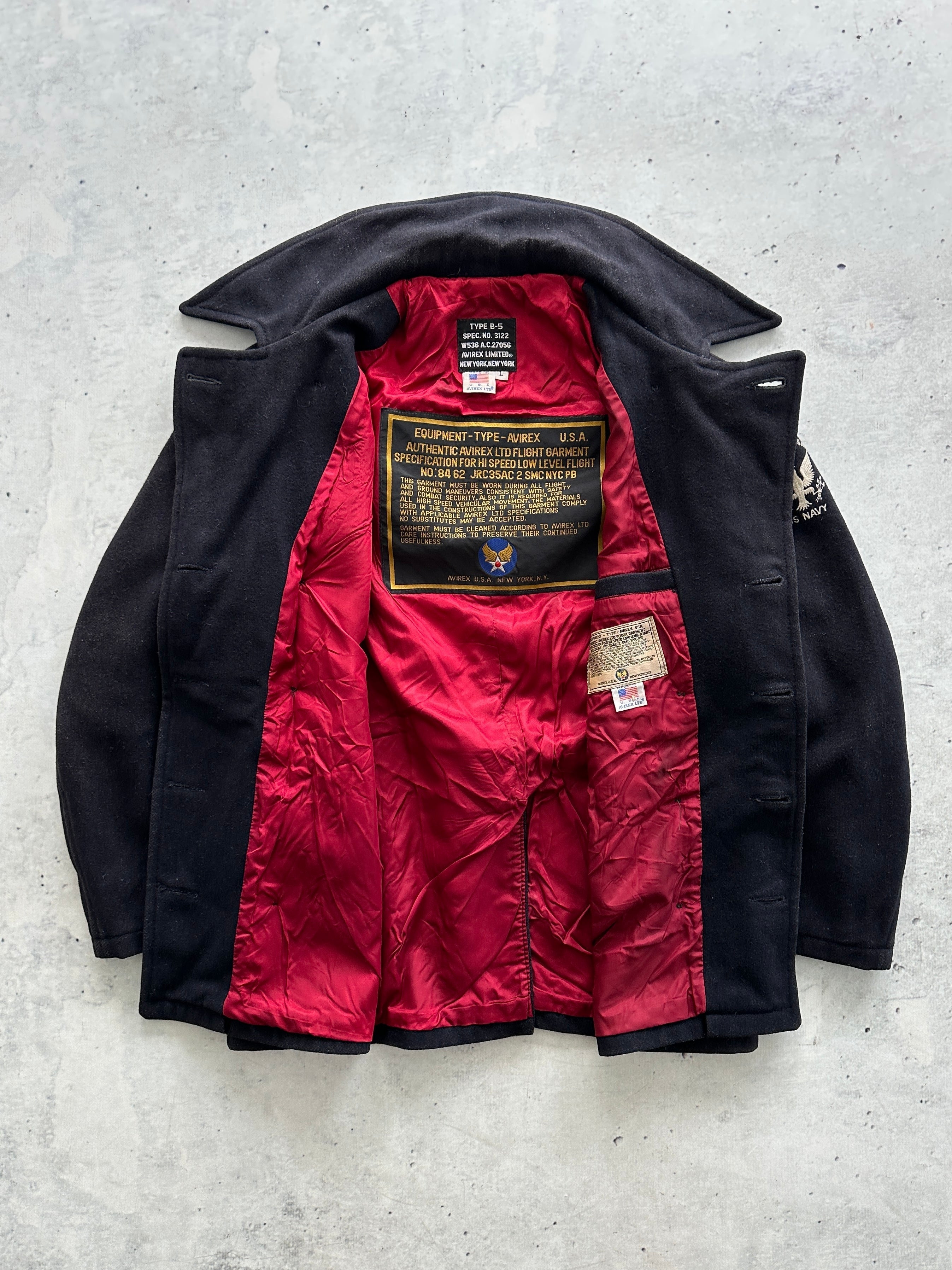Vintage Avirex USA Type B-5 Pea Coat (L)