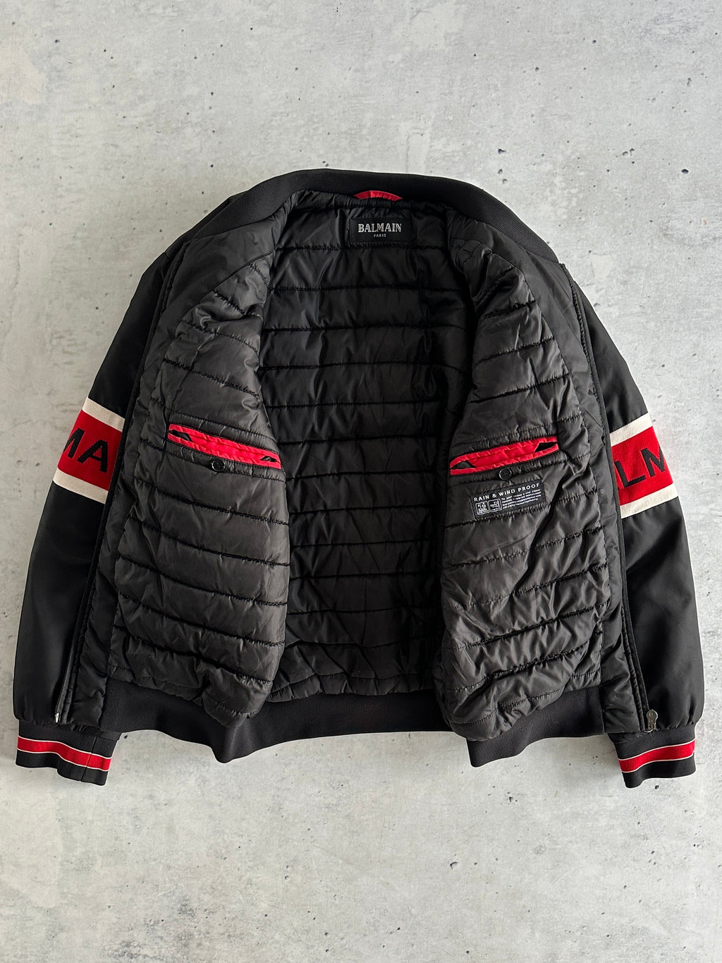 Balmain Nylon Zip Up Padded Jacket (M/L)