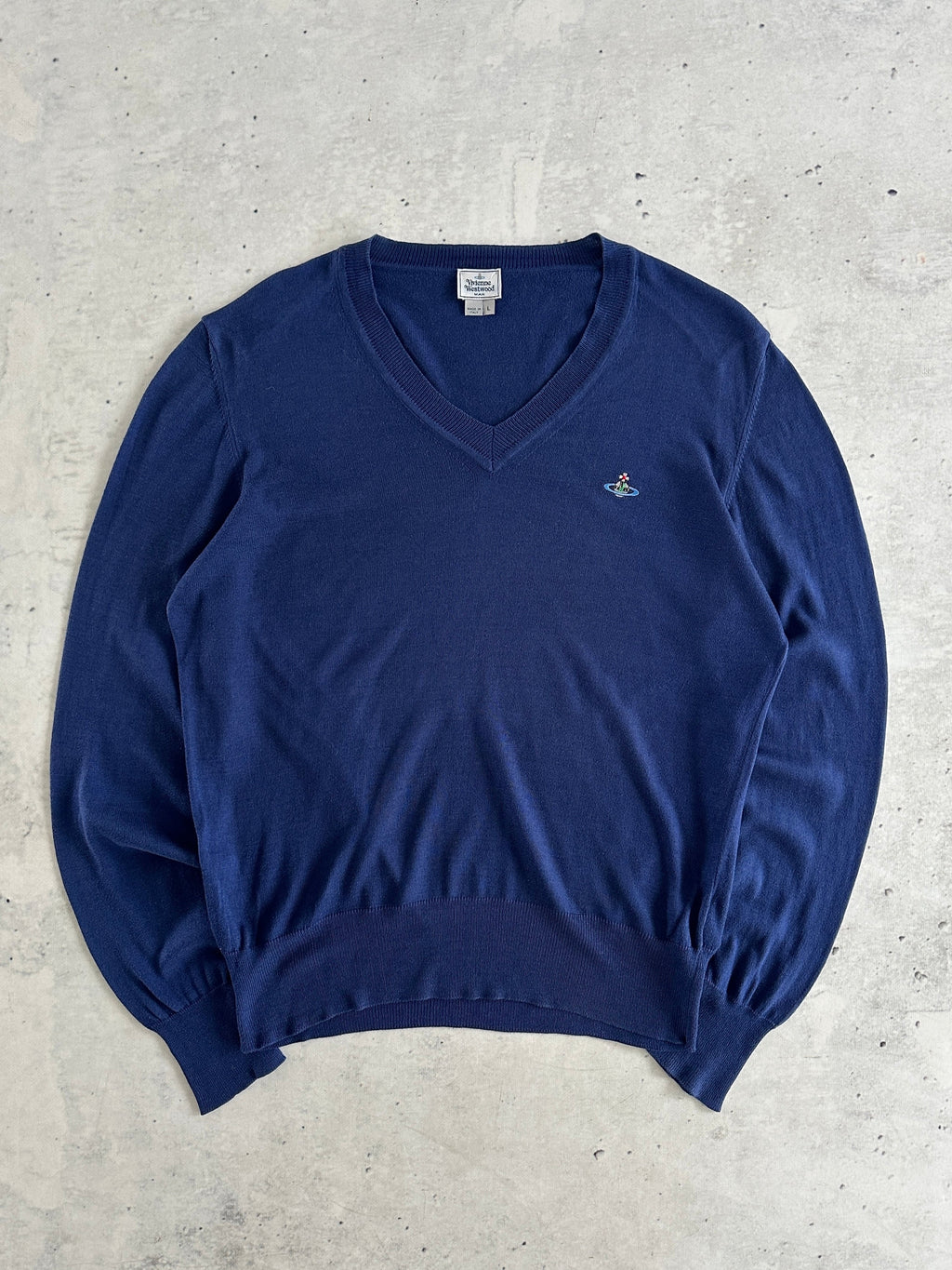 Vivienne Westwood V Neck Knit Jumper (L)