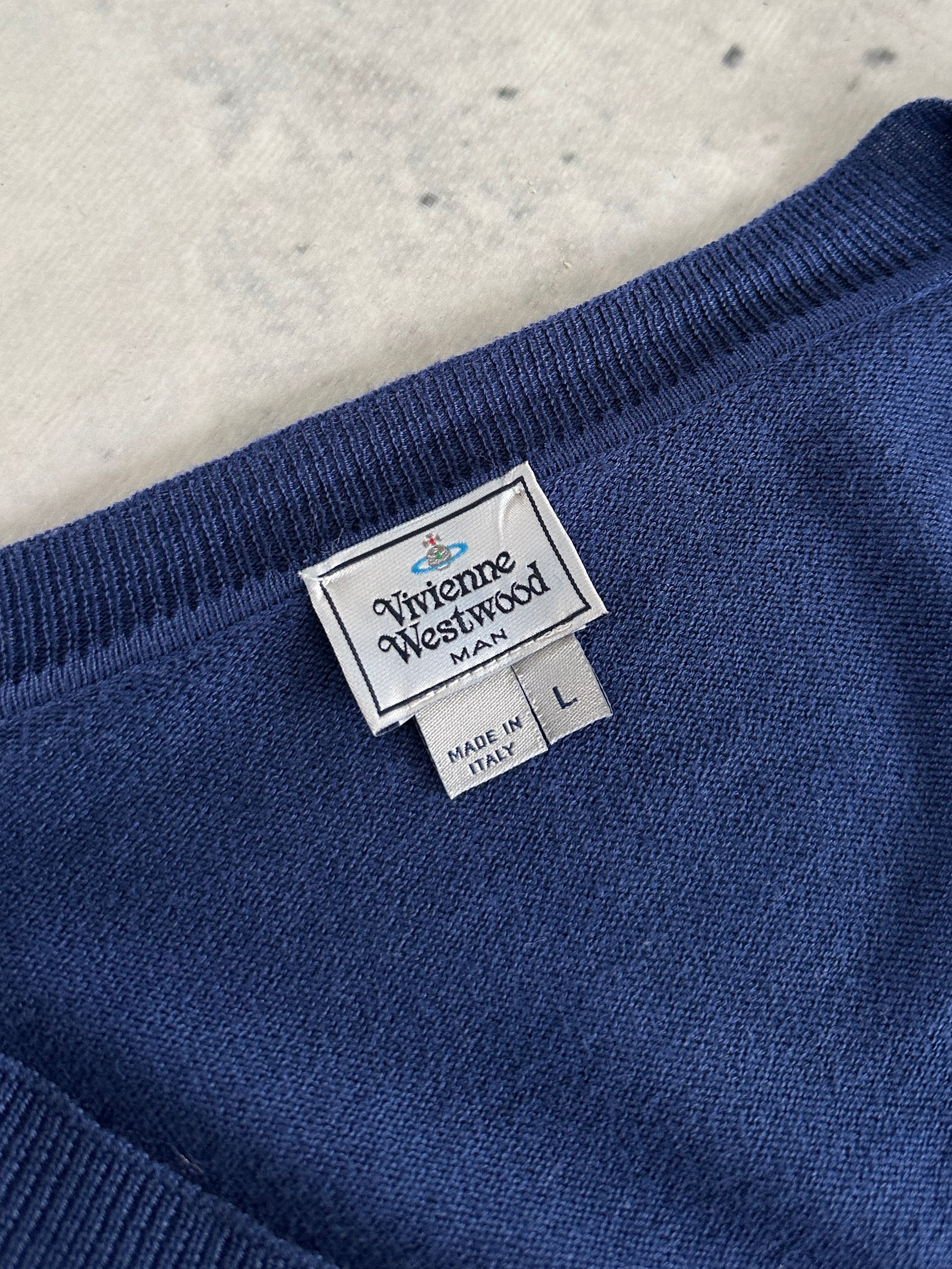 Vivienne Westwood V Neck Knit Jumper (L)
