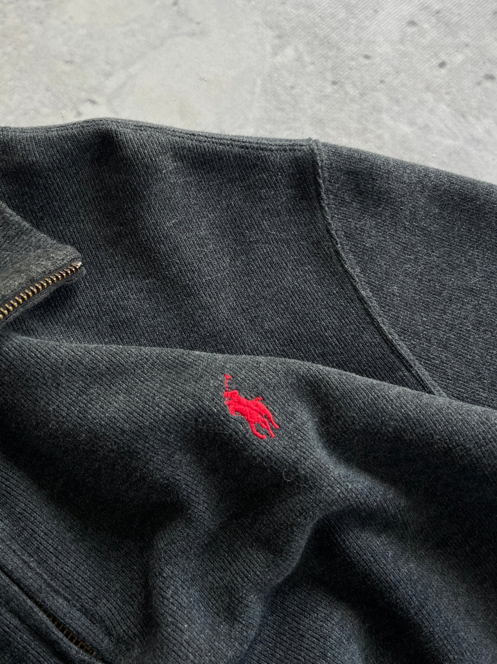 Ralph Lauren Ribbed 1/4 Zip Sweatshirt (XL)