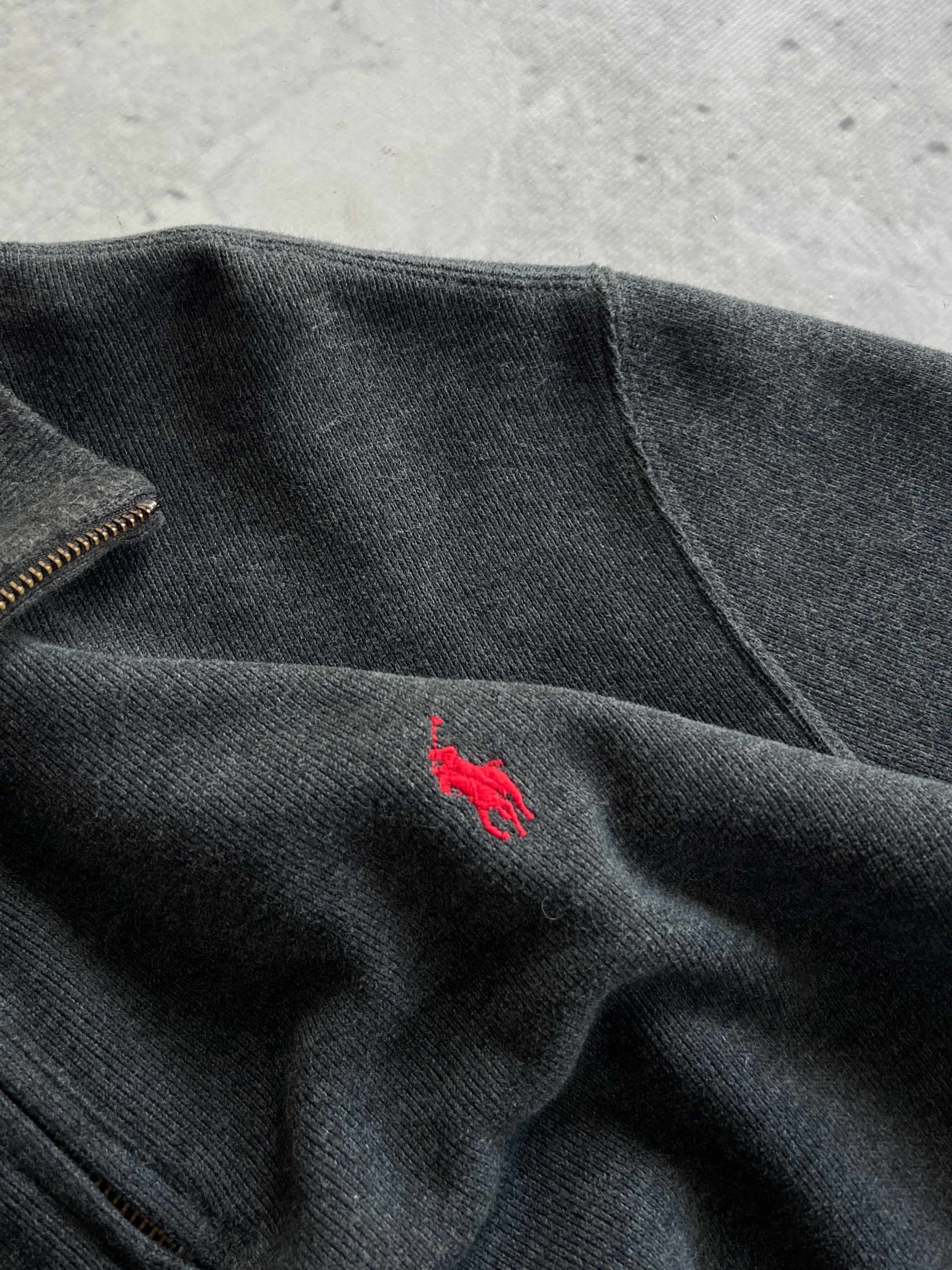 Ralph Lauren Ribbed 1/4 Zip Sweatshirt (XL)