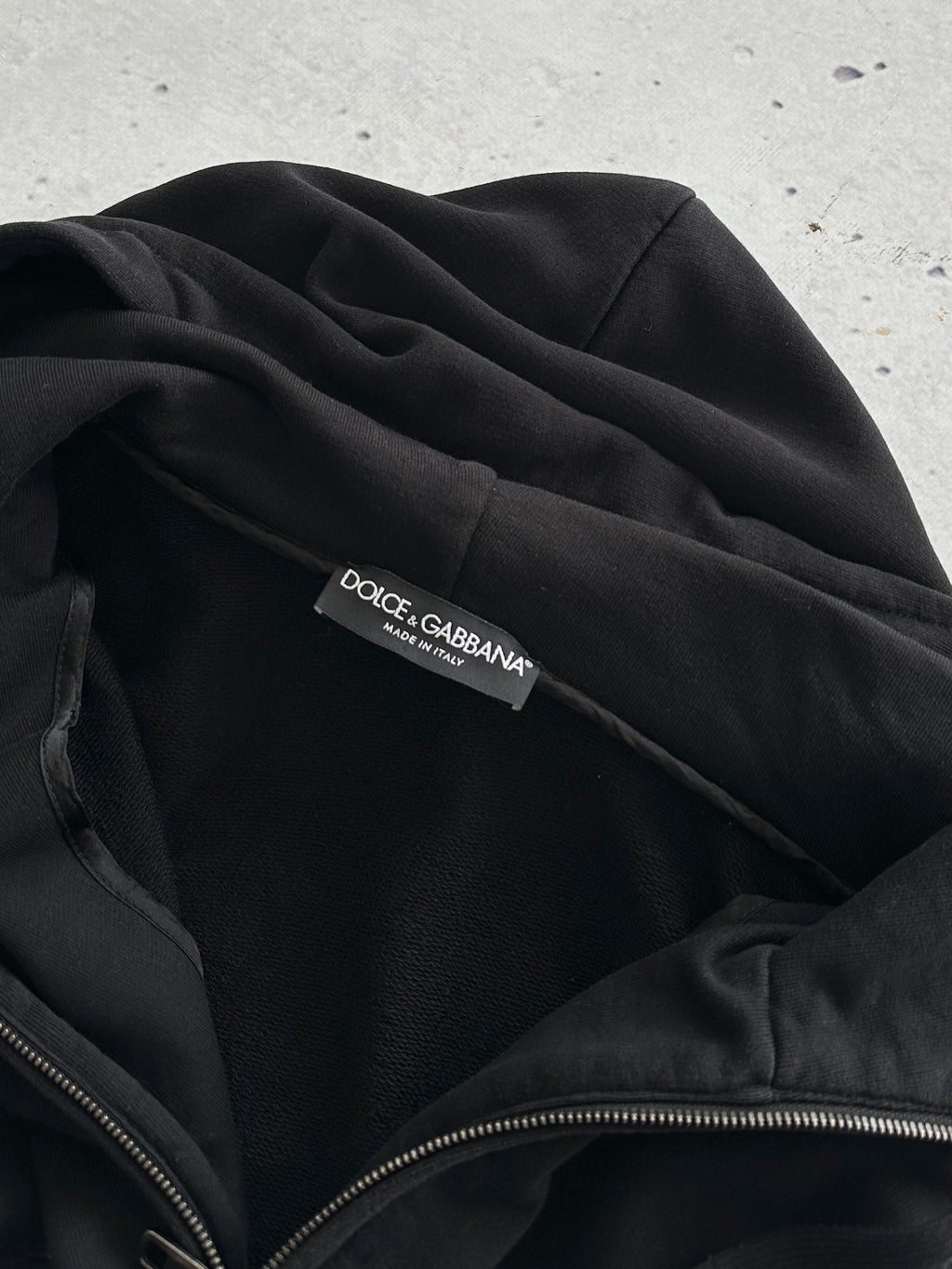 Dolce & Gabbana metal emblem Crown Zip Up Hoodie (XL)