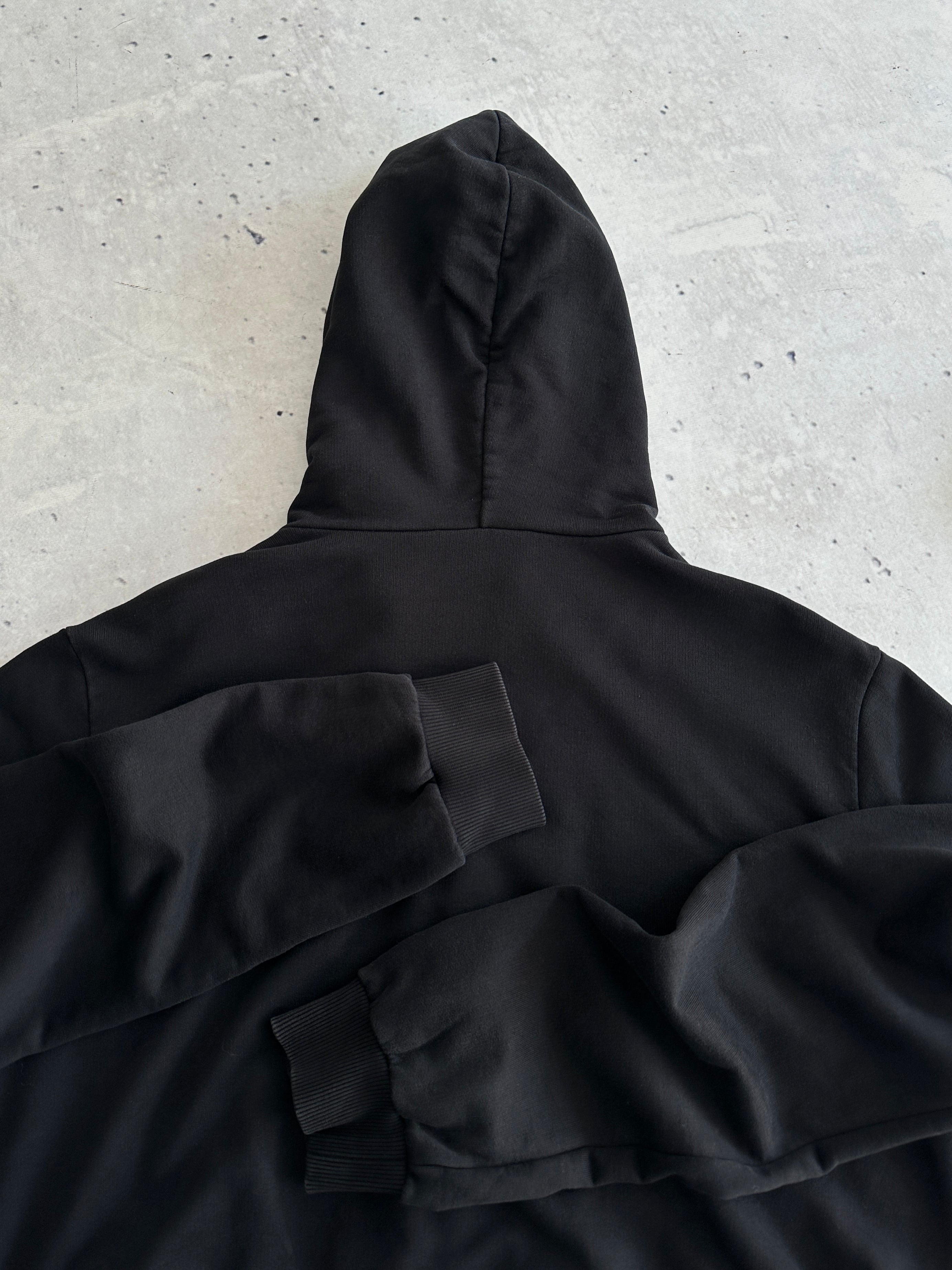 Dolce & Gabbana metal emblem Crown Zip Up Hoodie (XL)