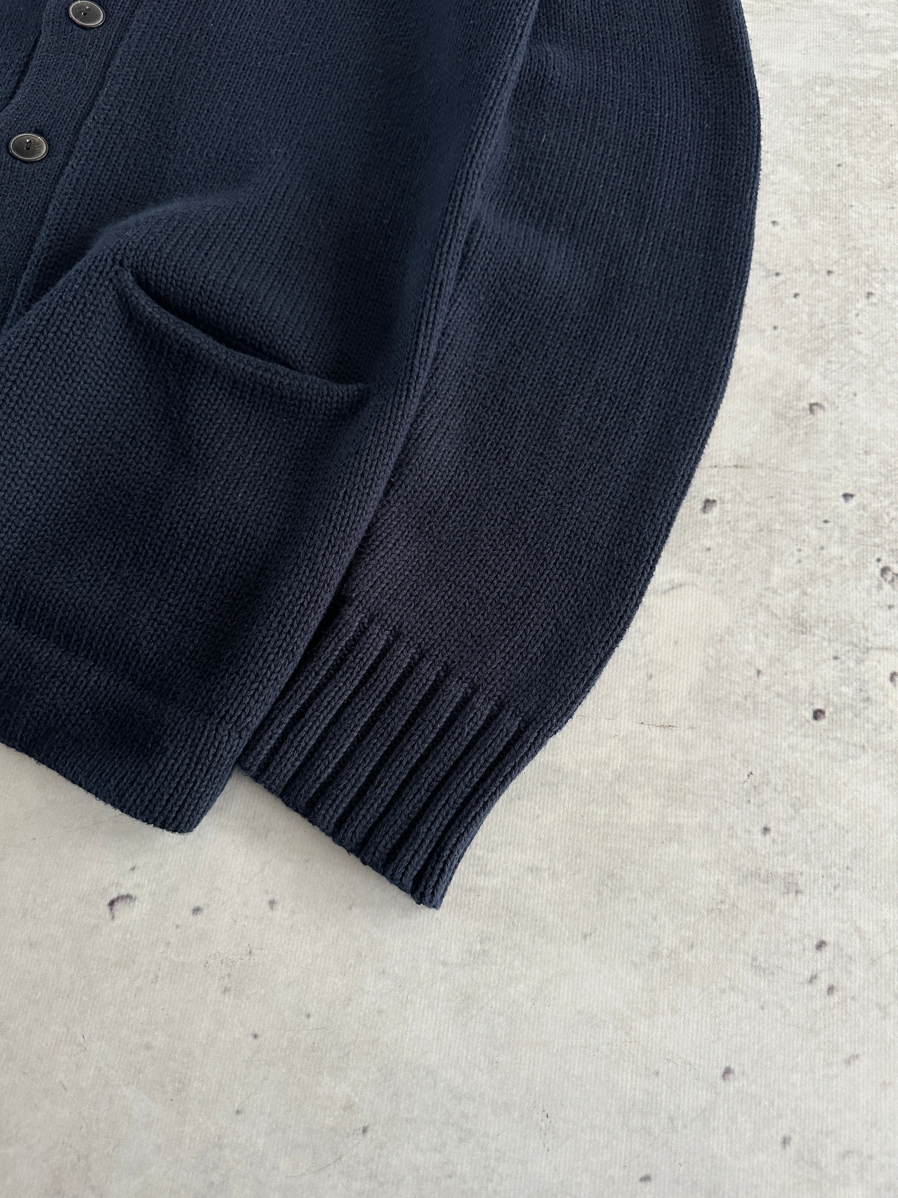 Ralph Lauren Big Logo Chunky Knit Shawl Collar Cardigan (S)