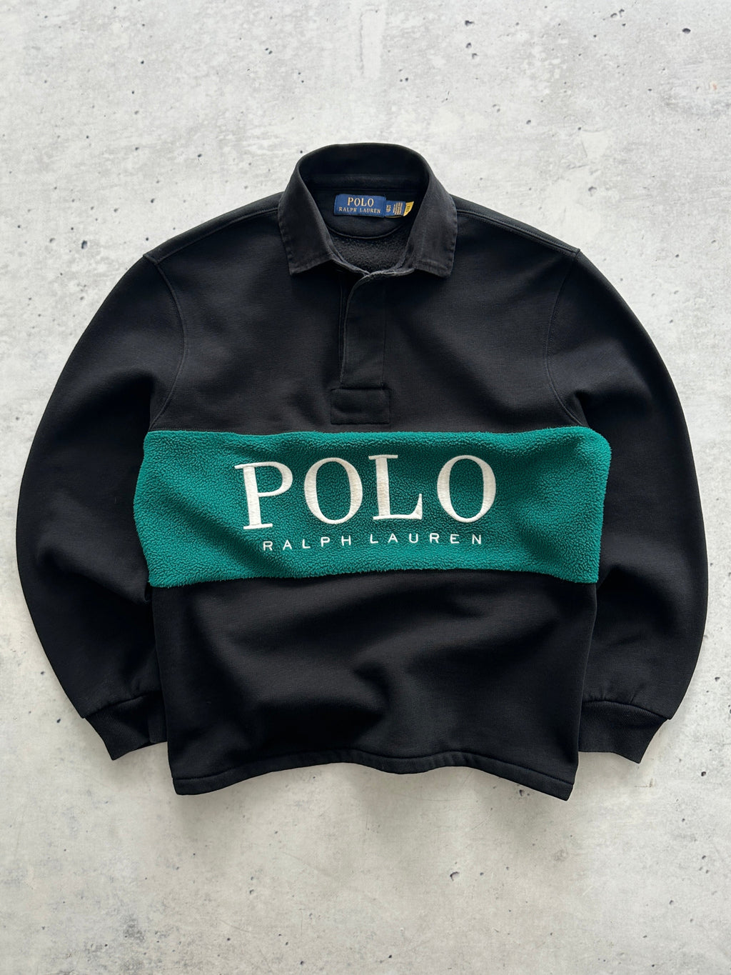 Ralph Lauren Polo Spell Out Rugby Sweatshirt (XS)