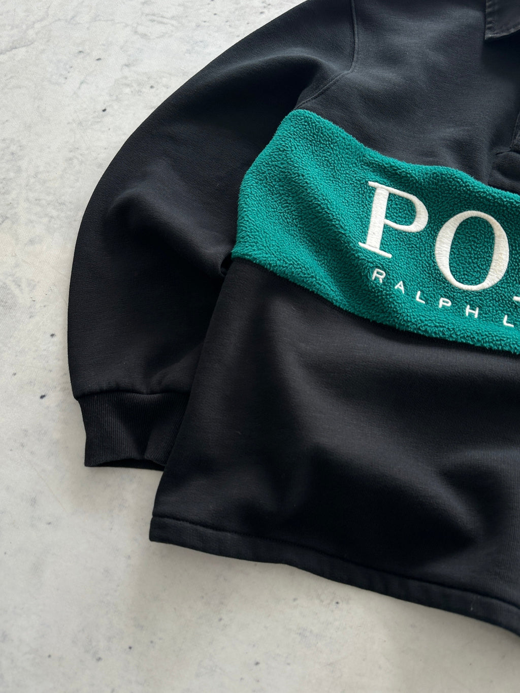 Ralph Lauren Polo Spell Out Rugby Sweatshirt (XS)