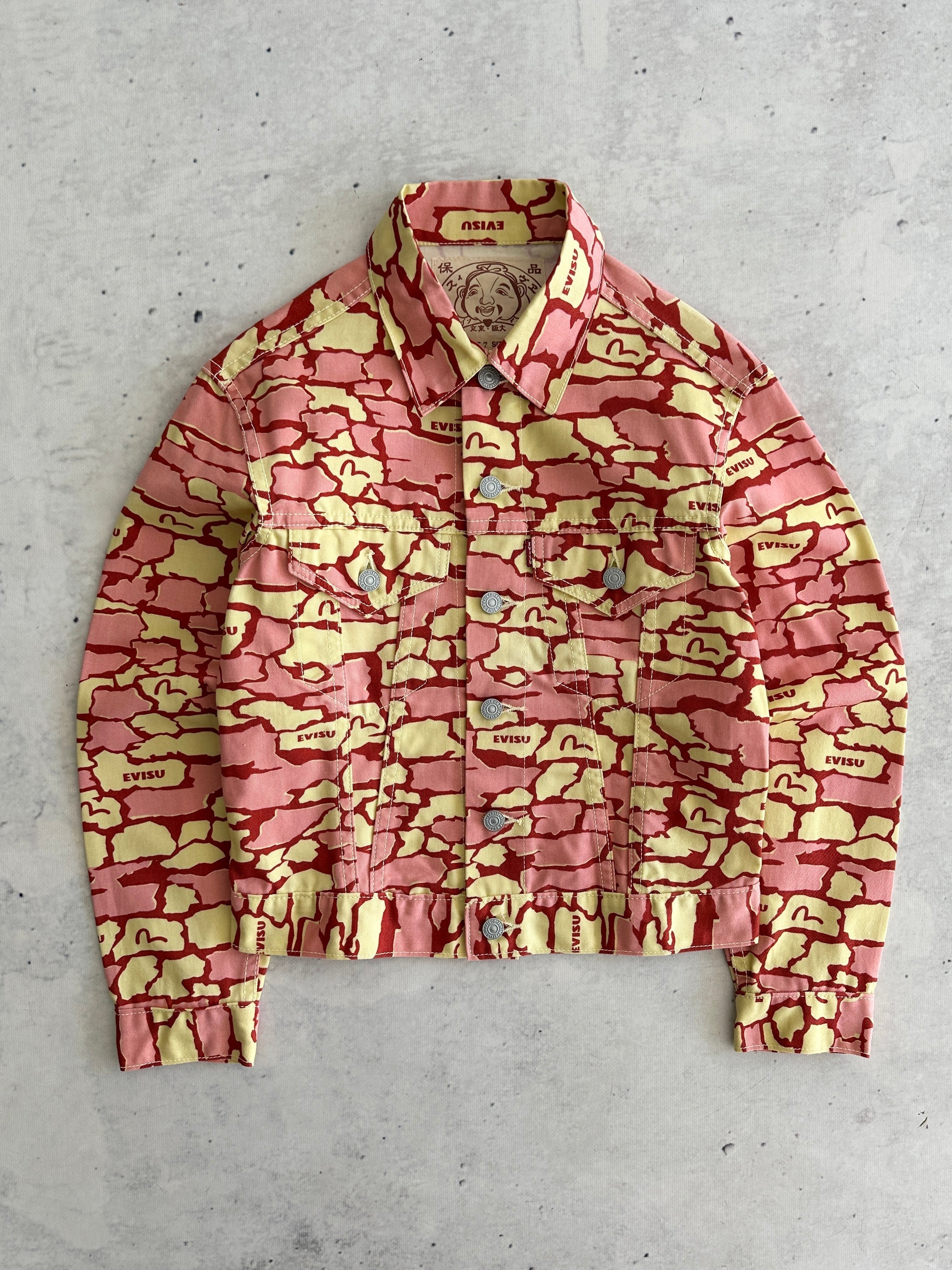Evisu Ishigaki Camo Trucker Jacket (Women's XS)