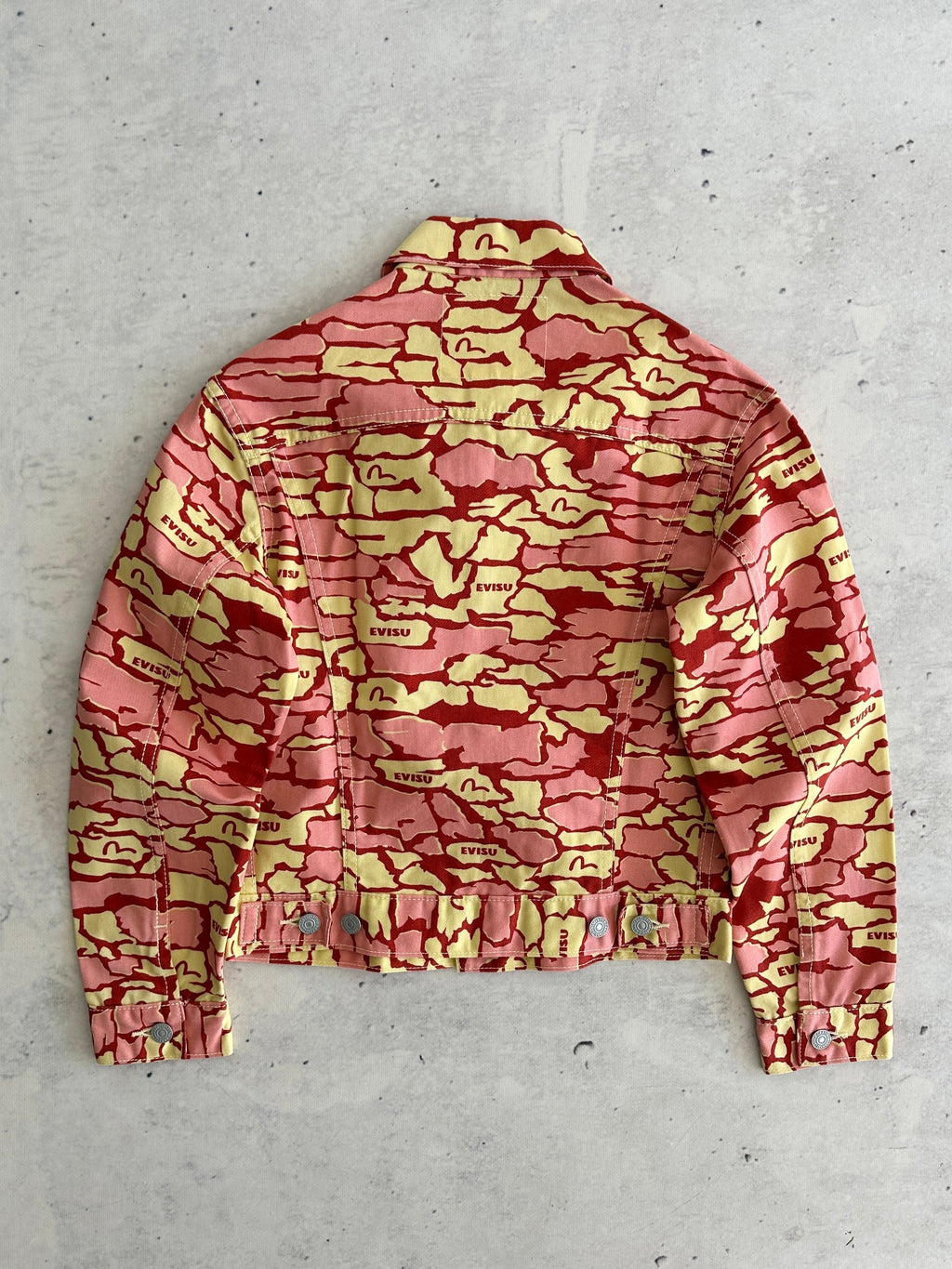 Evisu Ishigaki Camo Trucker Jacket (Women's XS)