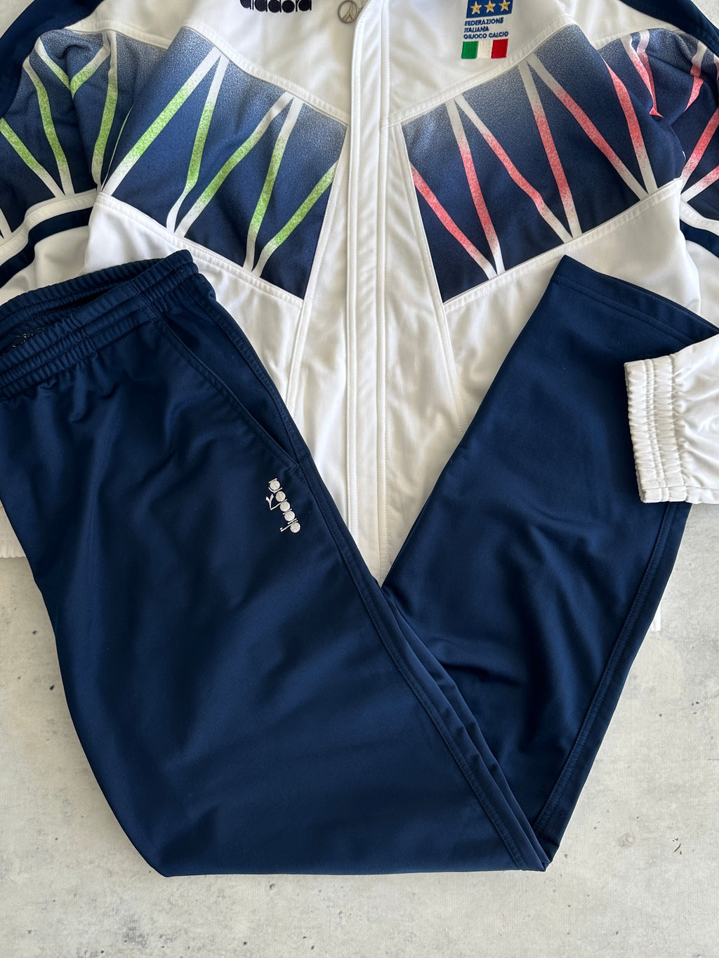 1994 Italy World Cup Diadora Full Tracksuit (XL)