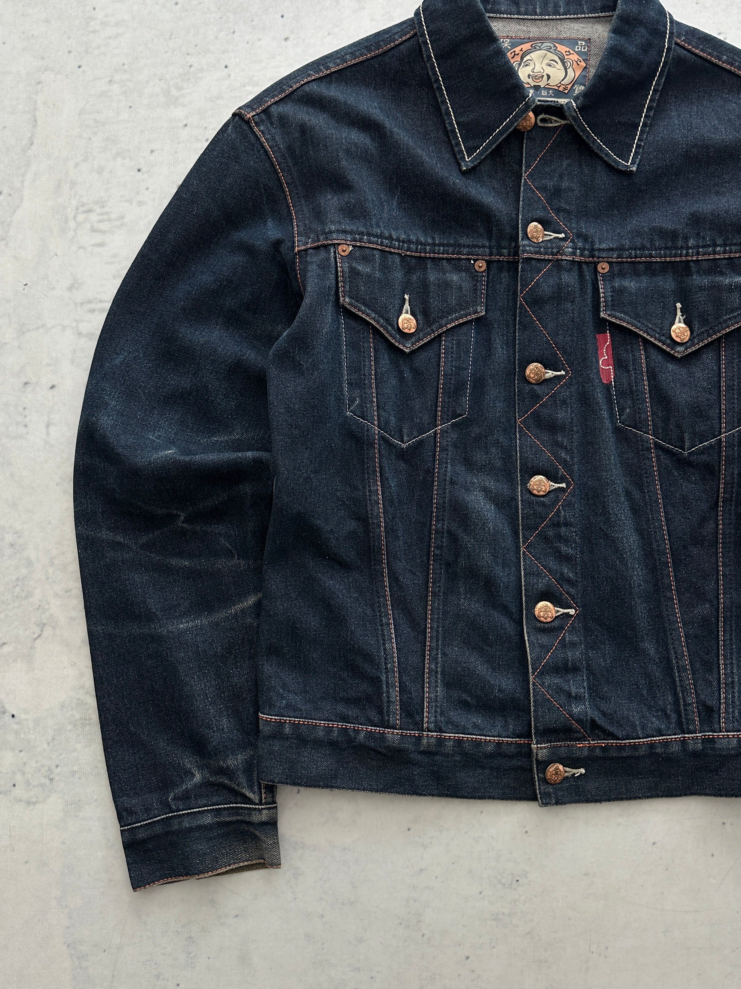00's Evisu Maniacs 3720 Denim Jacket (M)