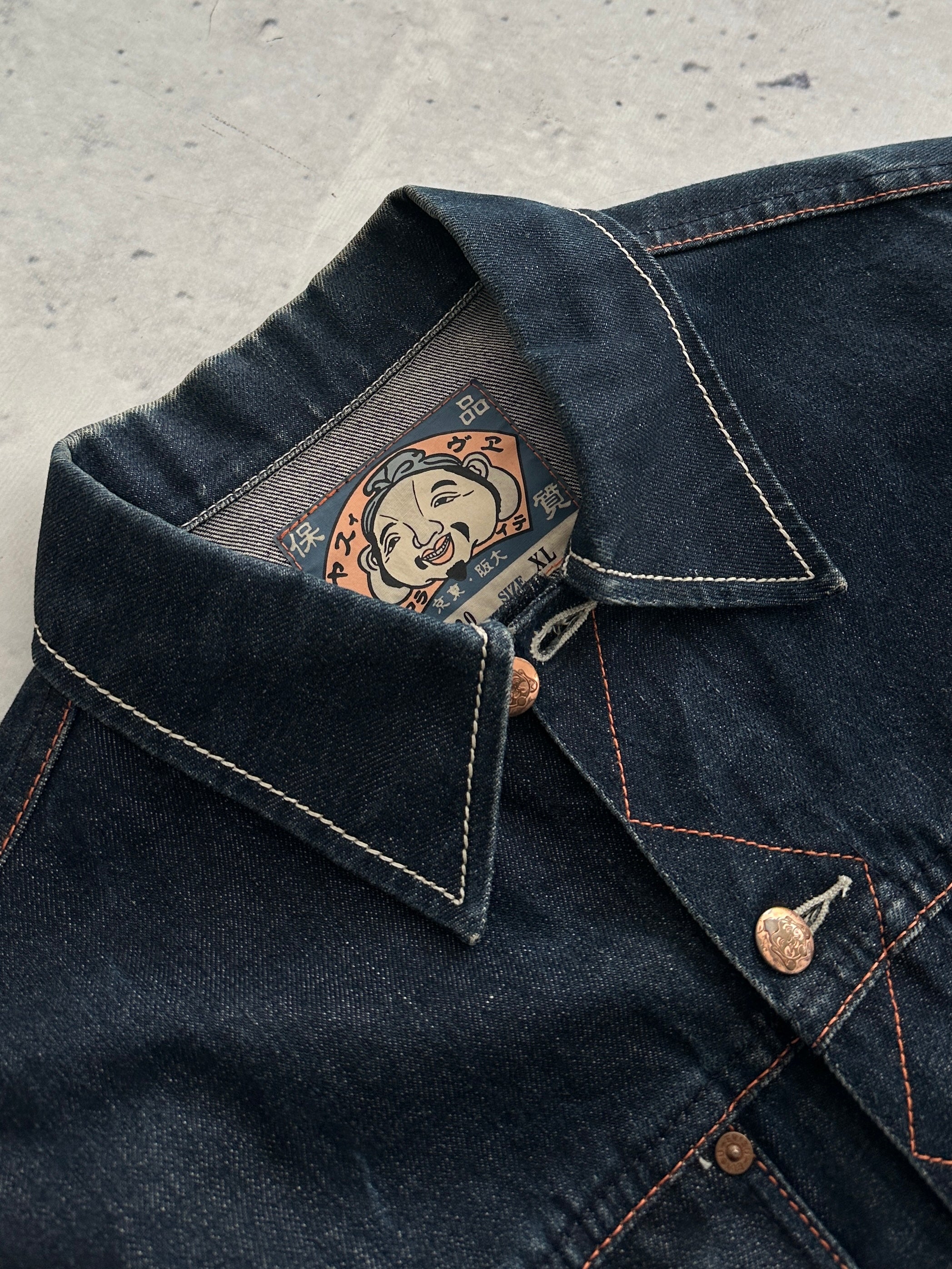 00's Evisu Maniacs 3720 Denim Jacket (M)
