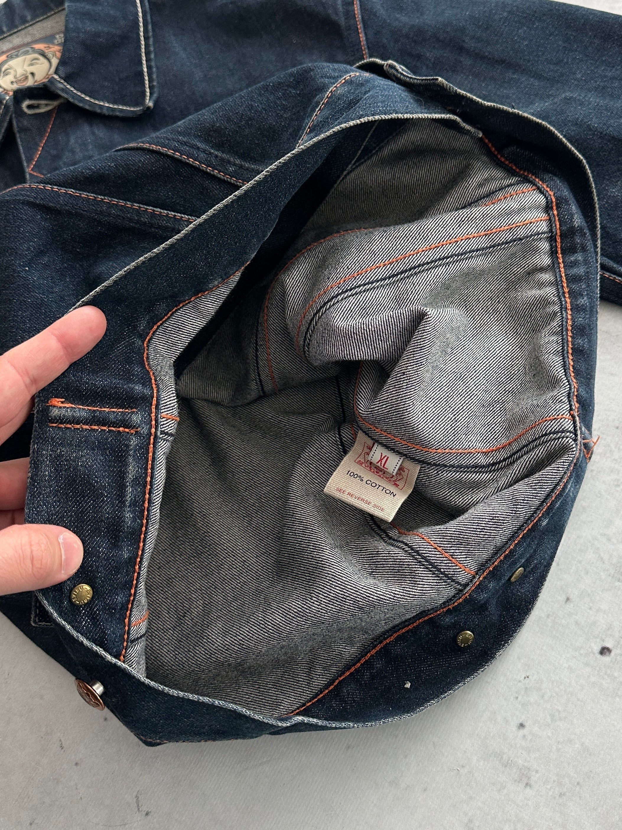 00's Evisu Maniacs 3720 Denim Jacket (M)