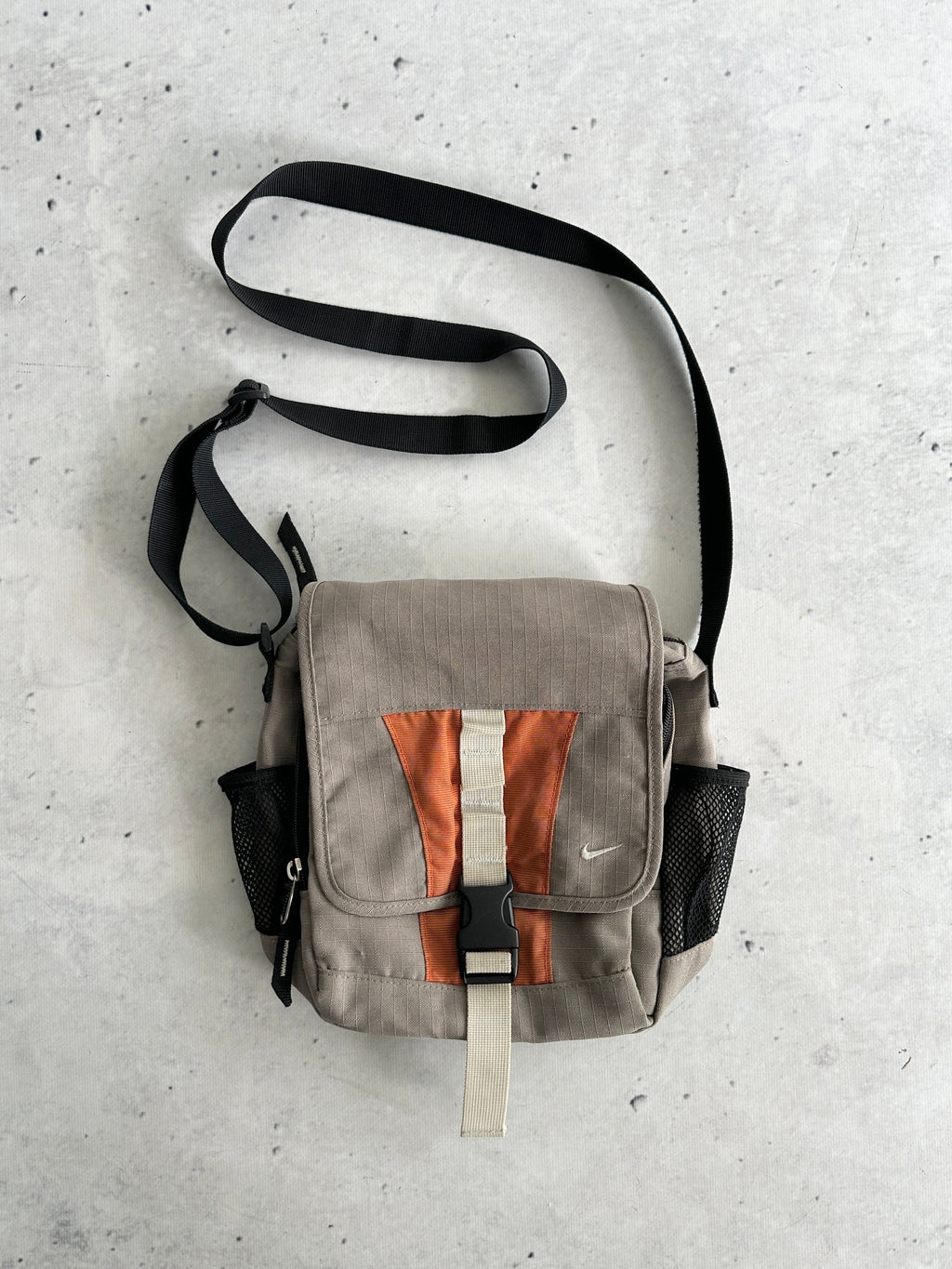 90's Nike Swoosh Ripstop Crossbody / Shoulder Bag (One Size)