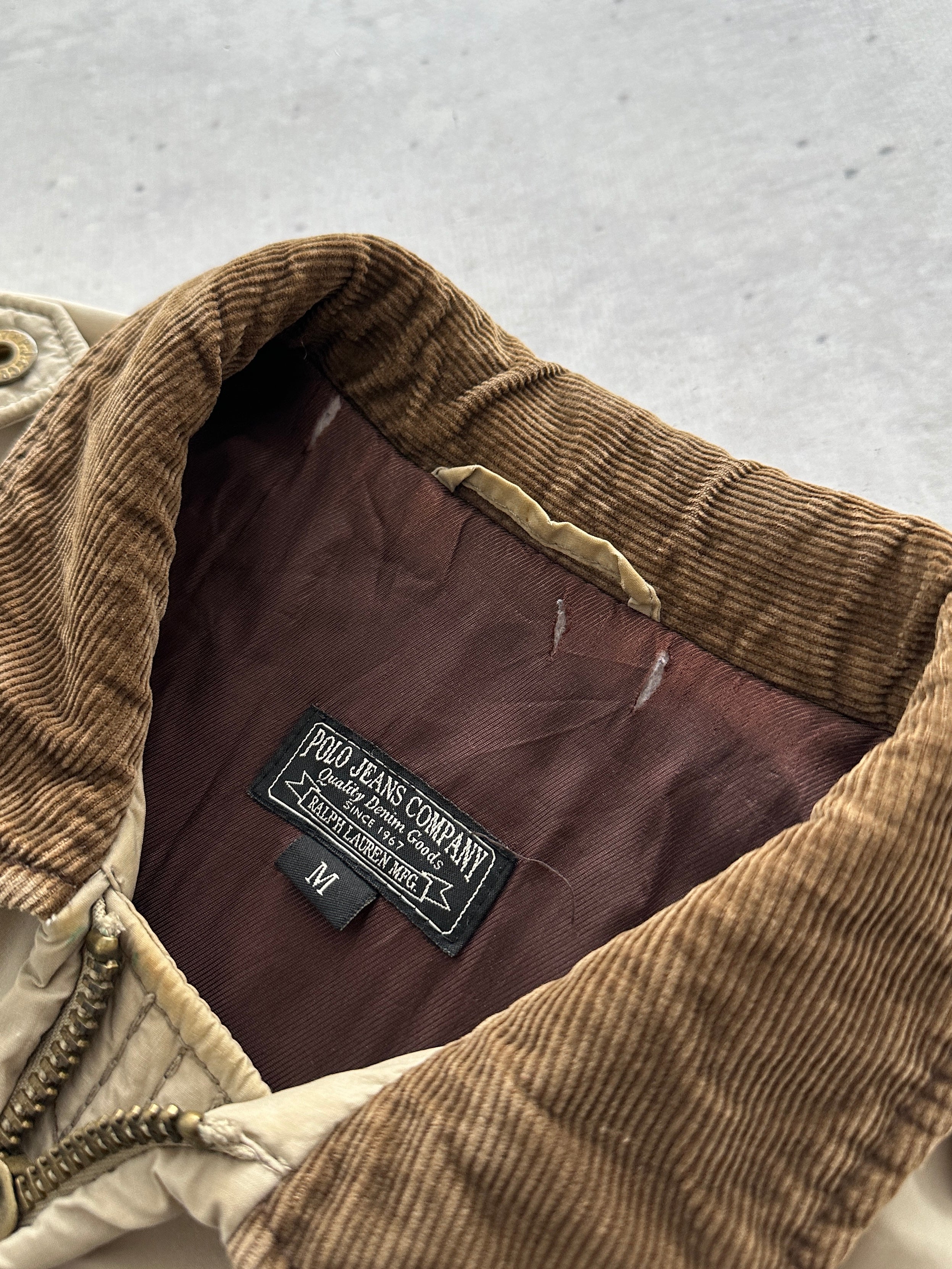 Ralph Lauren Polo Corduroy Collar Bomber Jacket (S)
